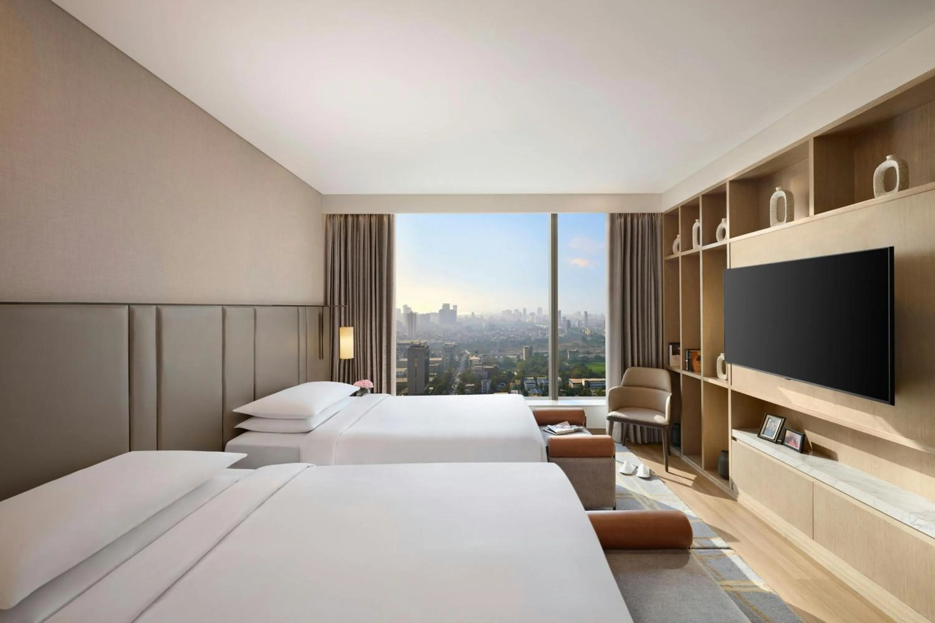 Bedroom, Bed in Marriott Executive Apartments Navi Mumbai