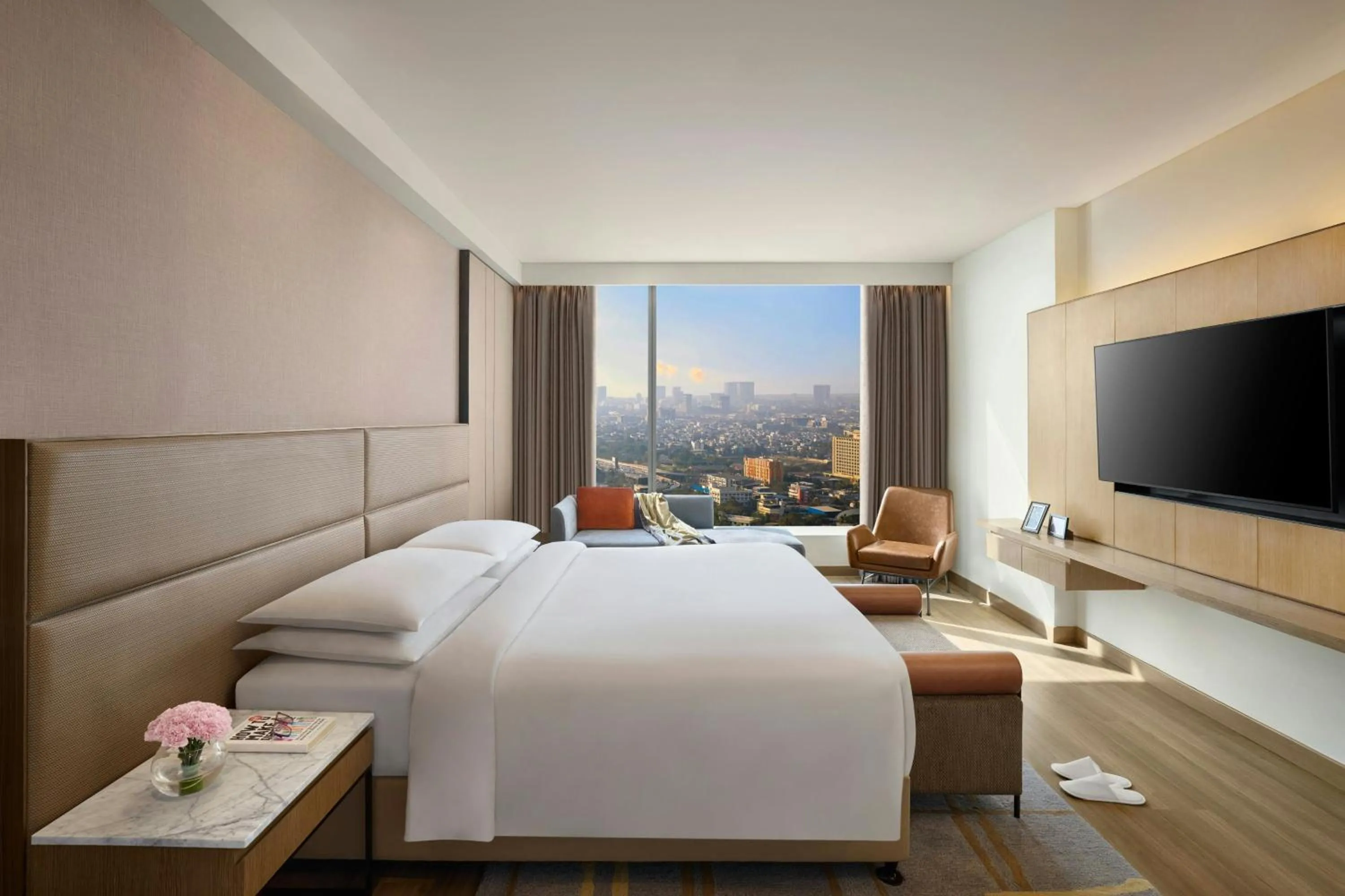 Bedroom, Bed in Marriott Executive Apartments Navi Mumbai