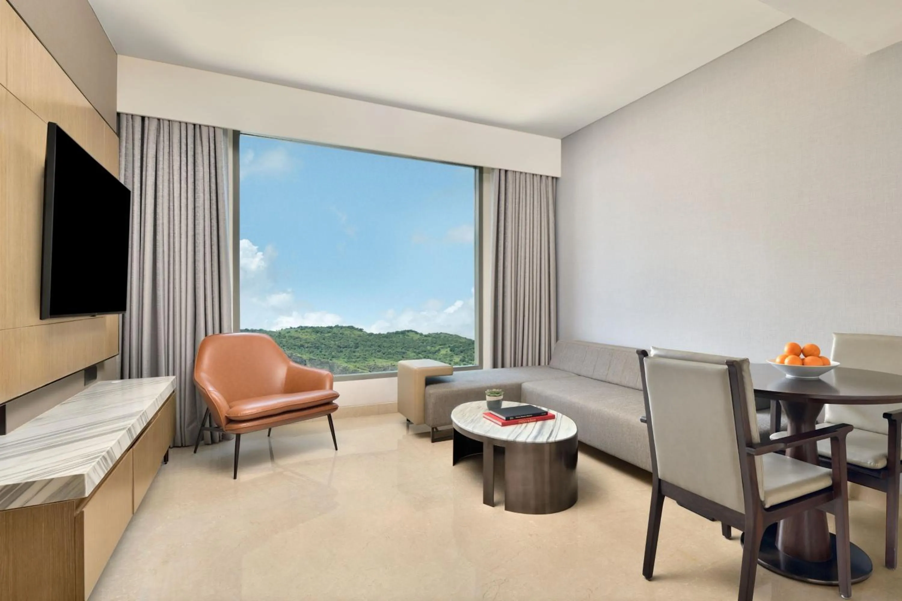 Living room in Marriott Executive Apartments Navi Mumbai