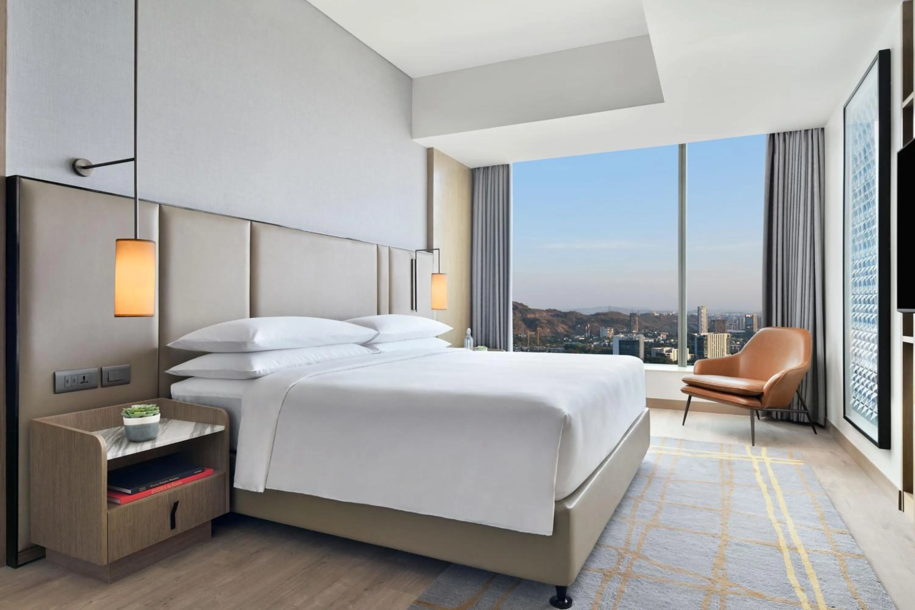 Bedroom, Bed in Marriott Executive Apartments Navi Mumbai