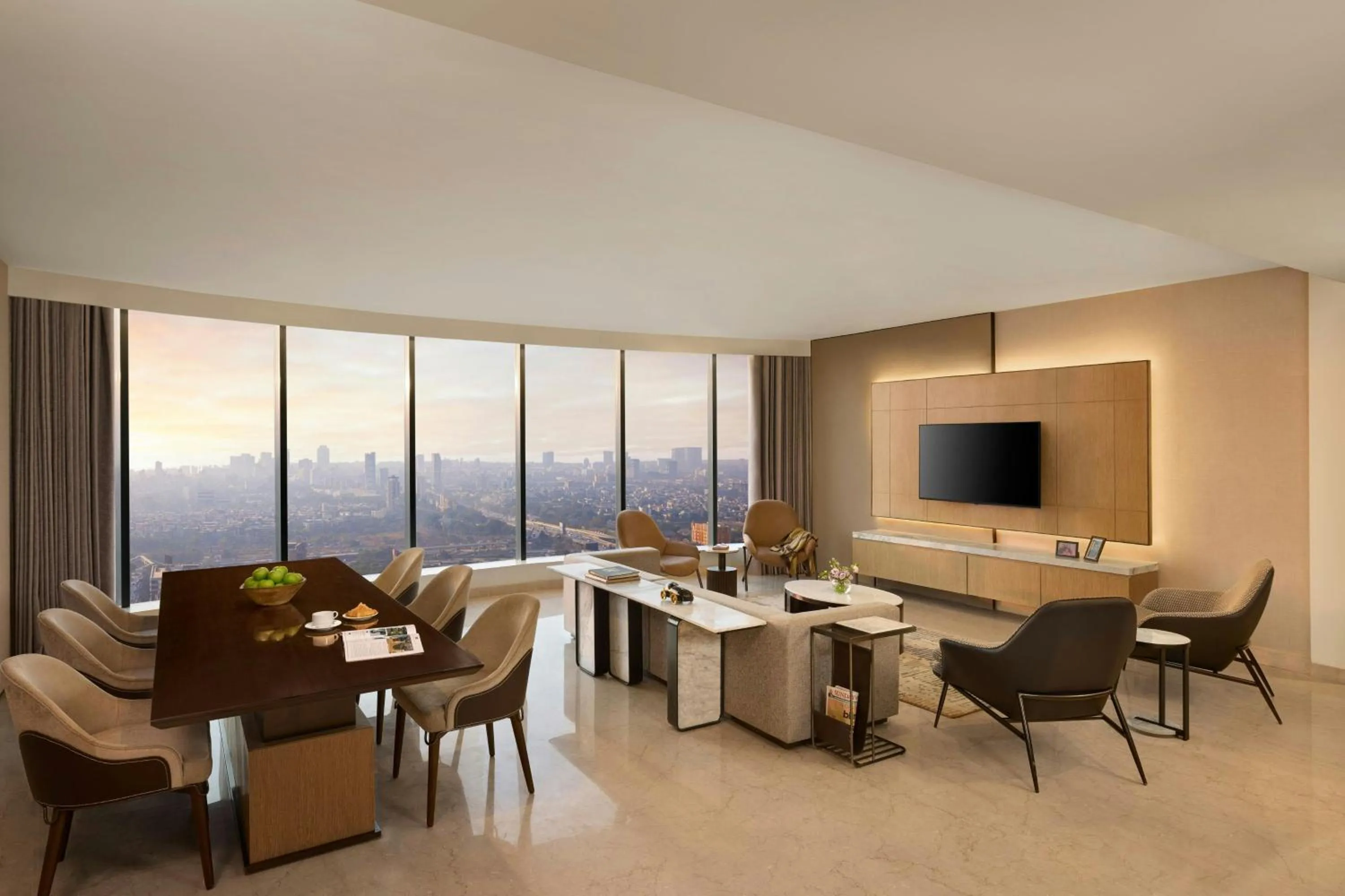 Living room in Marriott Executive Apartments Navi Mumbai