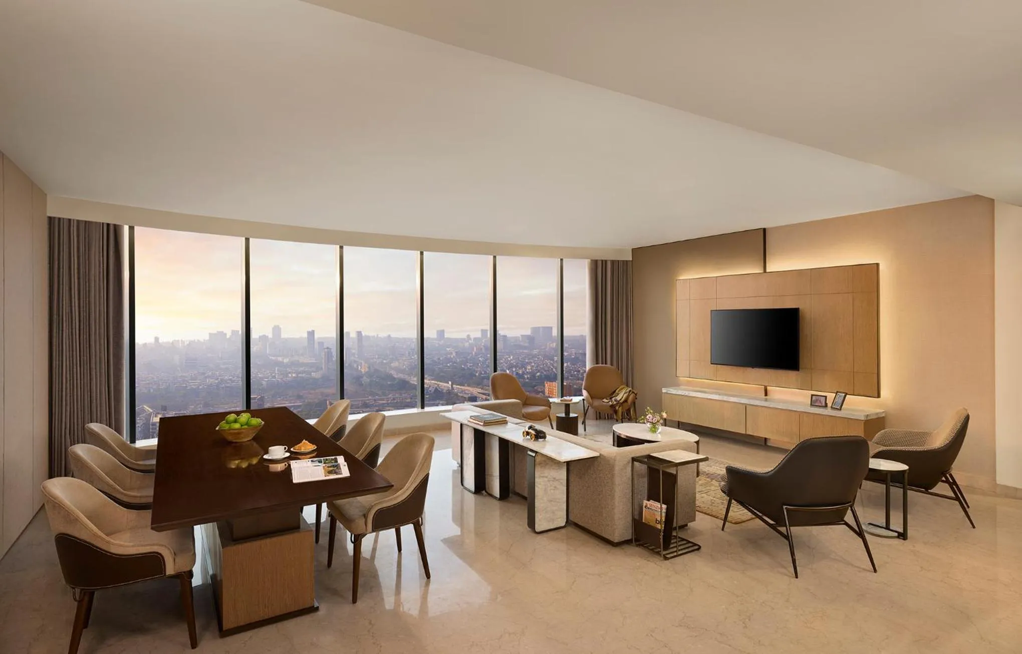 Living room in Marriott Executive Apartments Navi Mumbai