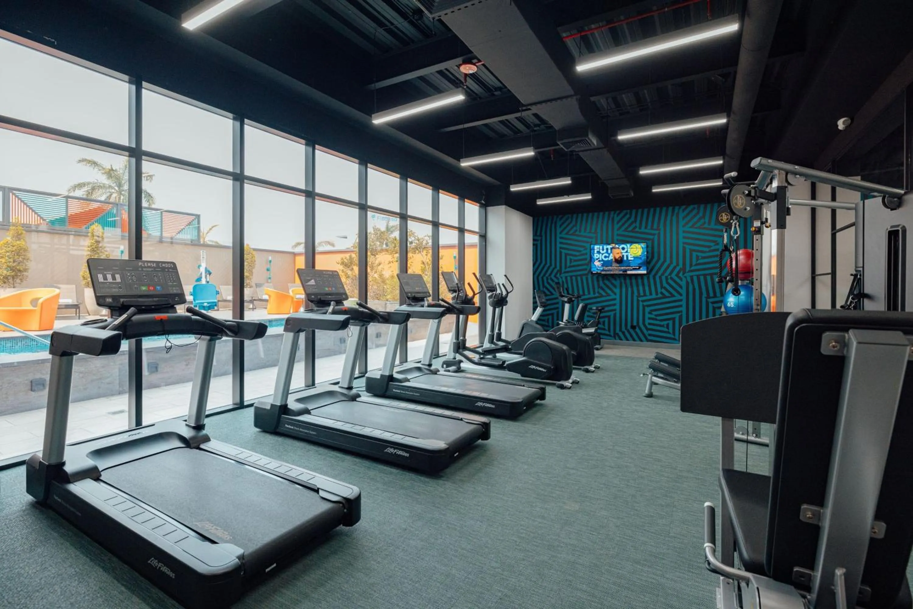 Fitness centre/facilities in Aloft San Pedro Sula
