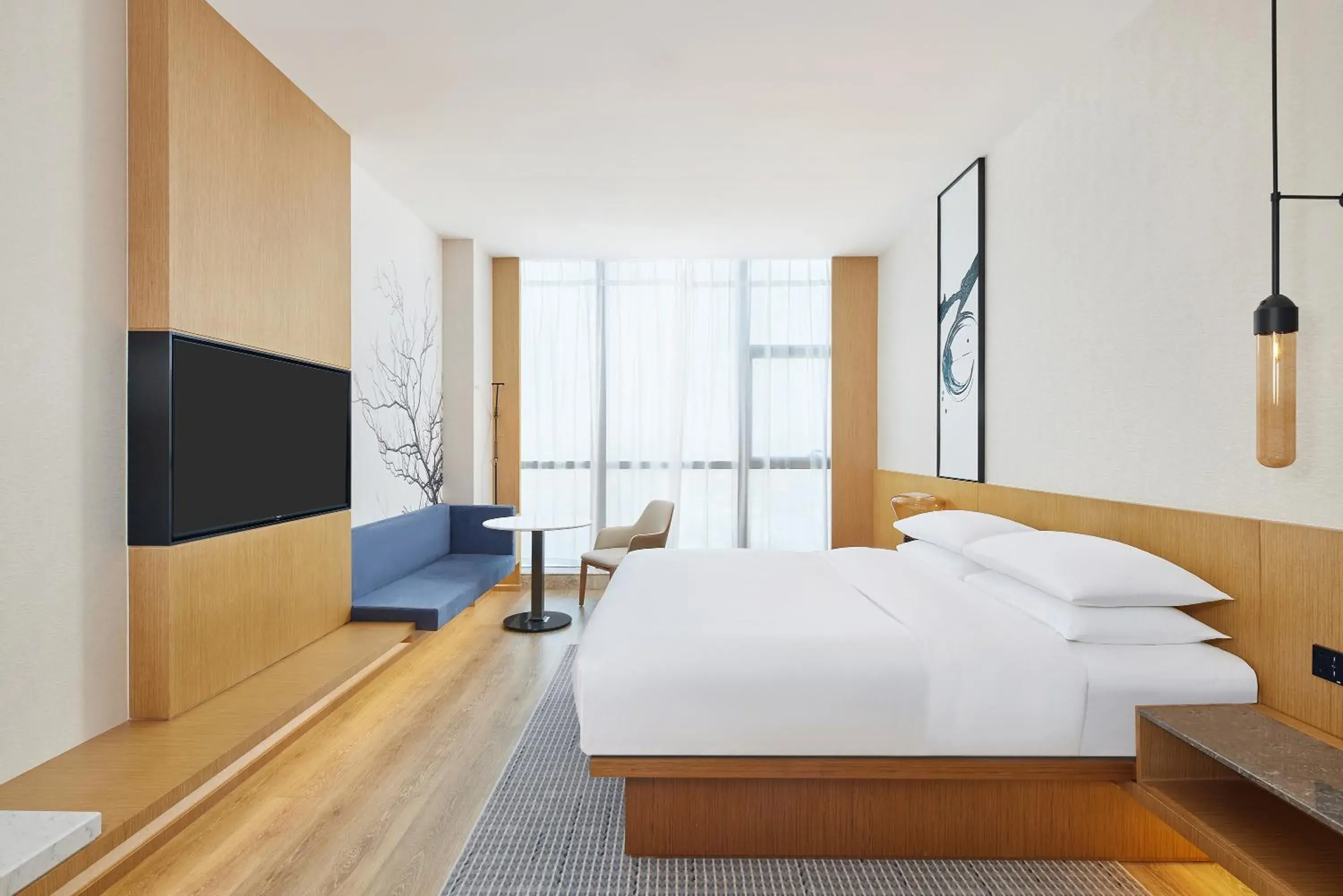 Bedroom, Bed in Fairfield by Marriott Zibo