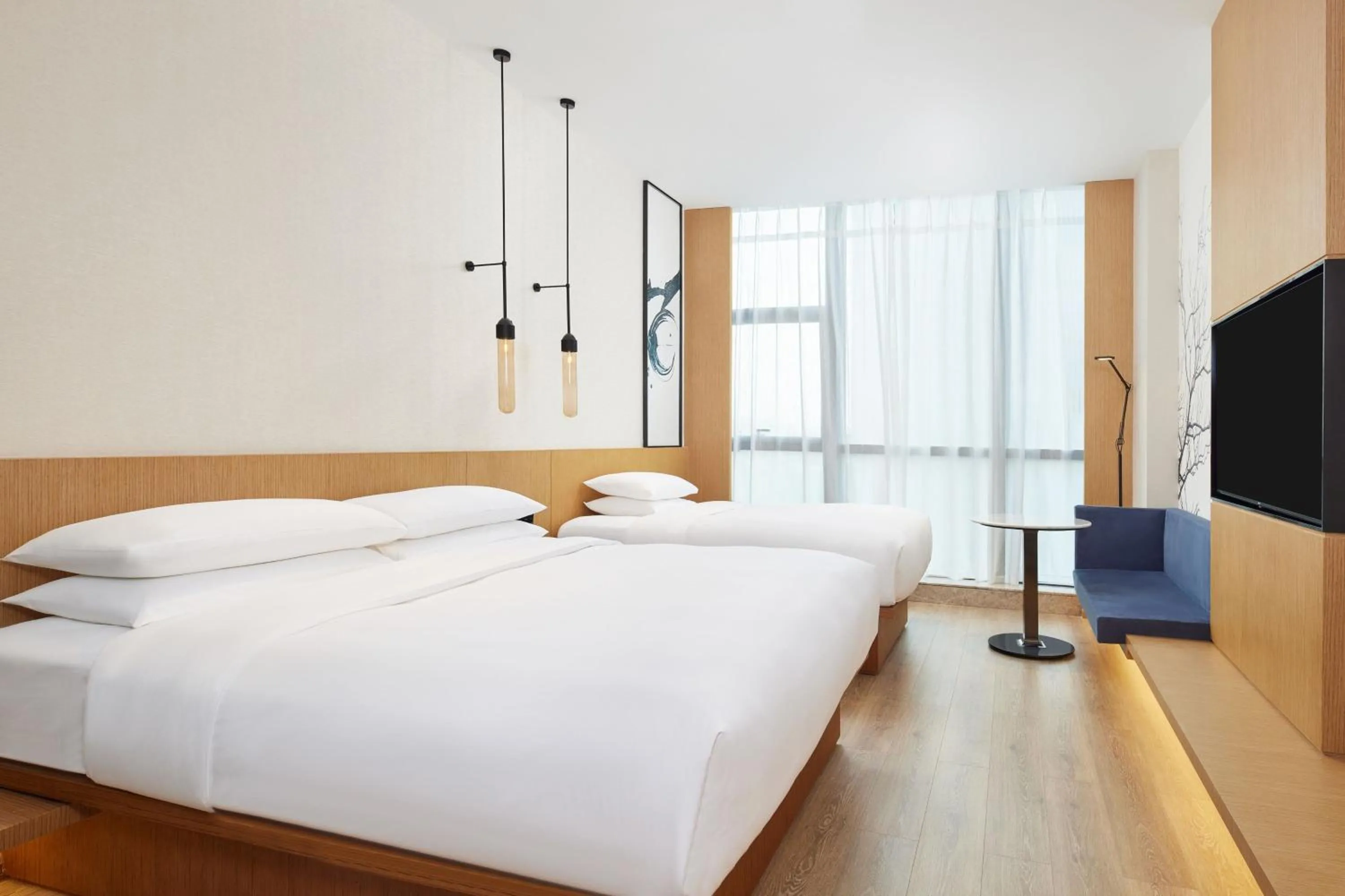 Photo of the whole room, Bed in Fairfield by Marriott Zibo