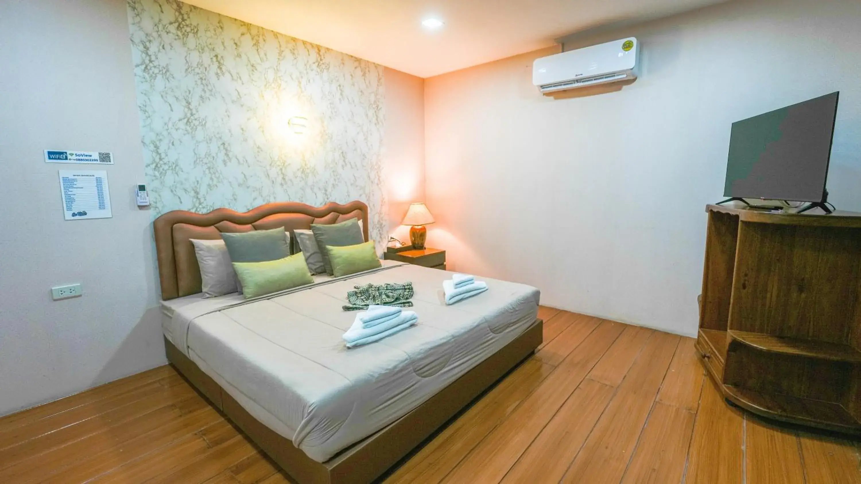 Bed in So View Phuket Resort Bed in So View Phuket Resort