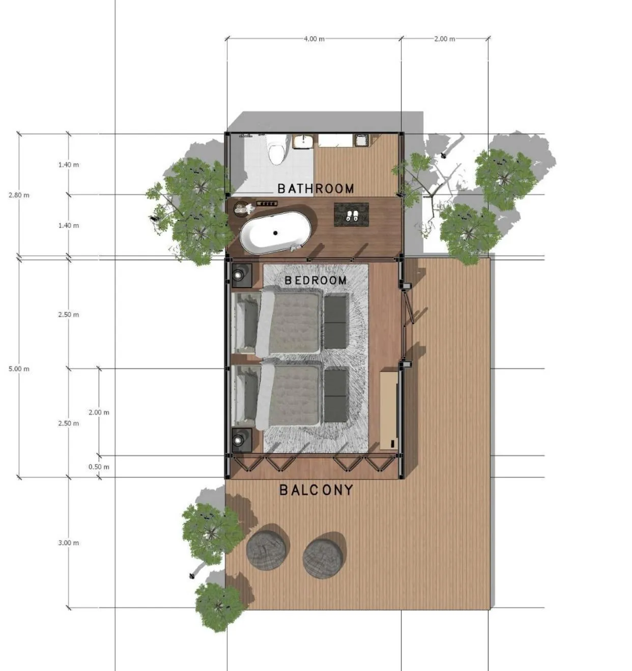 Floor plan in So View Phuket Resort