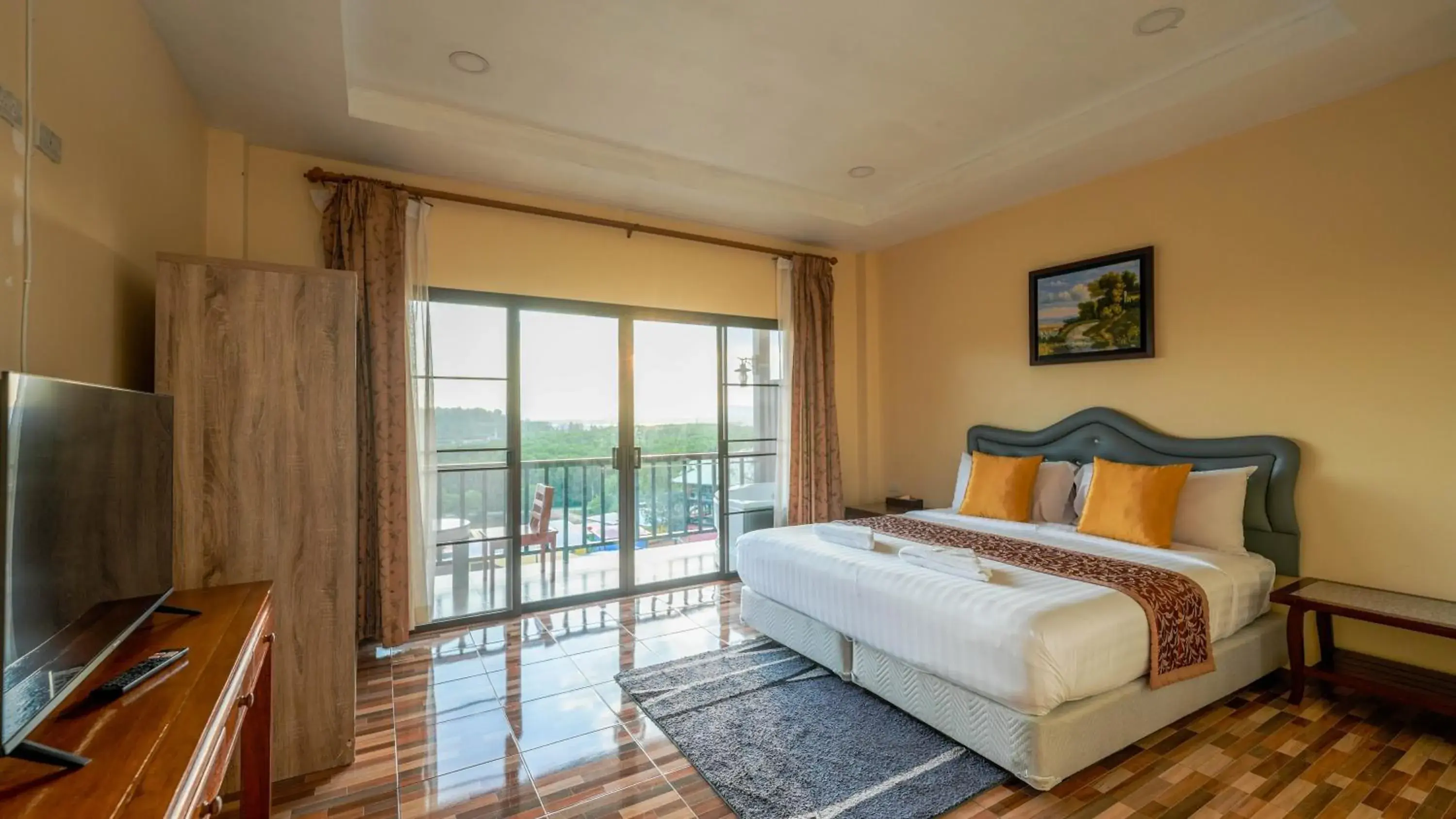 Bed in So View Phuket Resort Bed in So View Phuket Resort