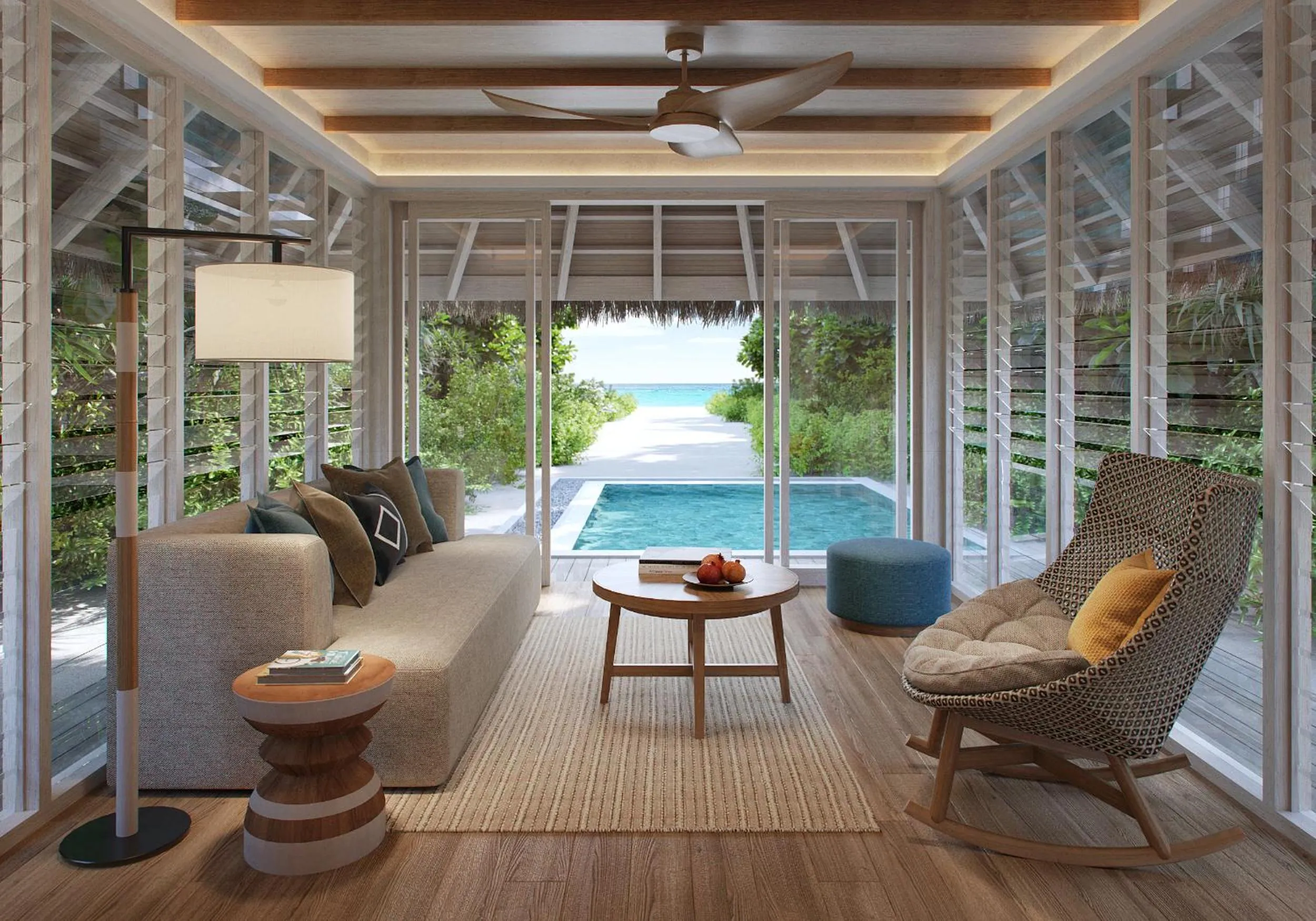 Balcony/Terrace in Six Senses Kanuhura