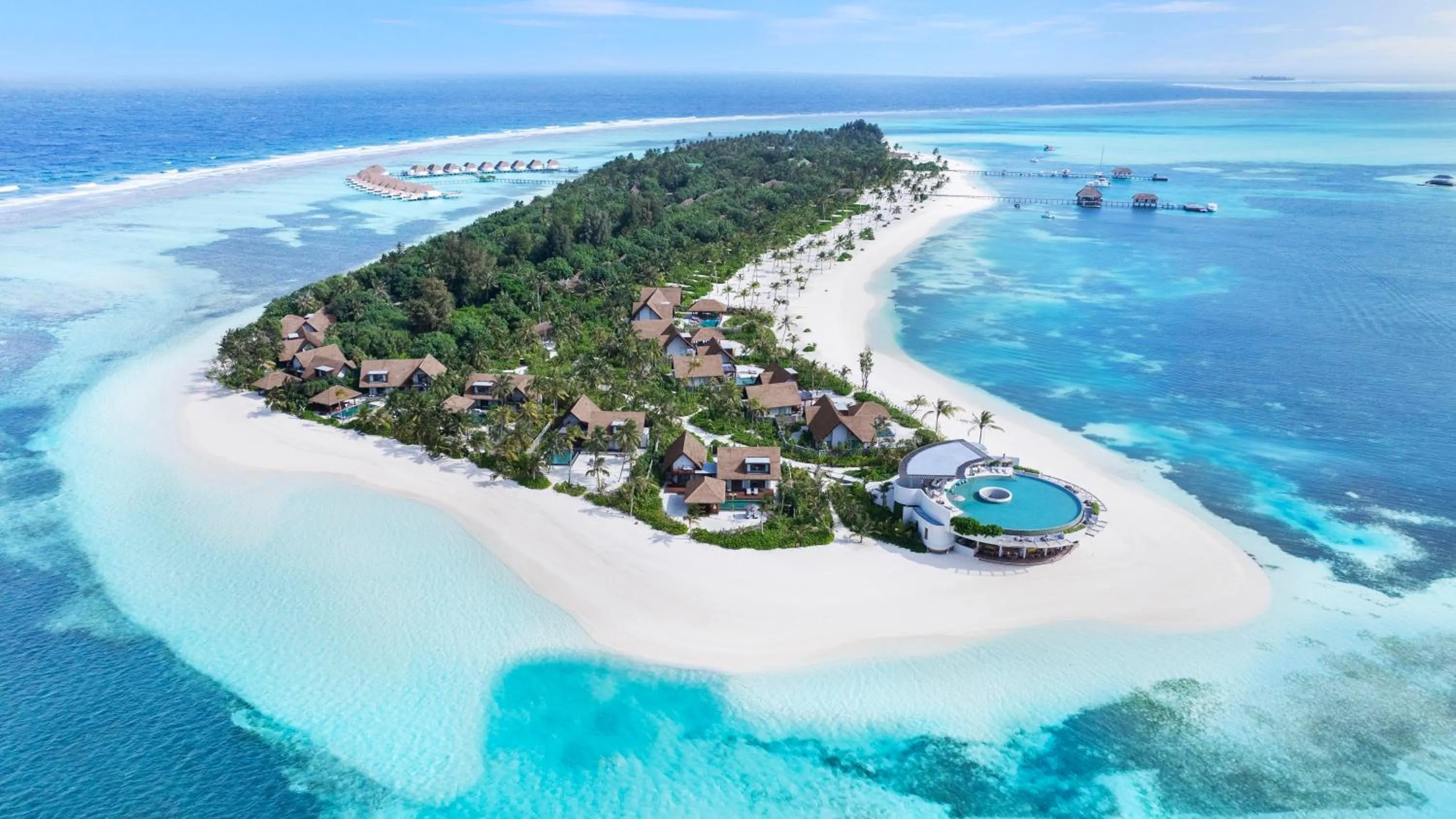 Natural landscape in Six Senses Kanuhura