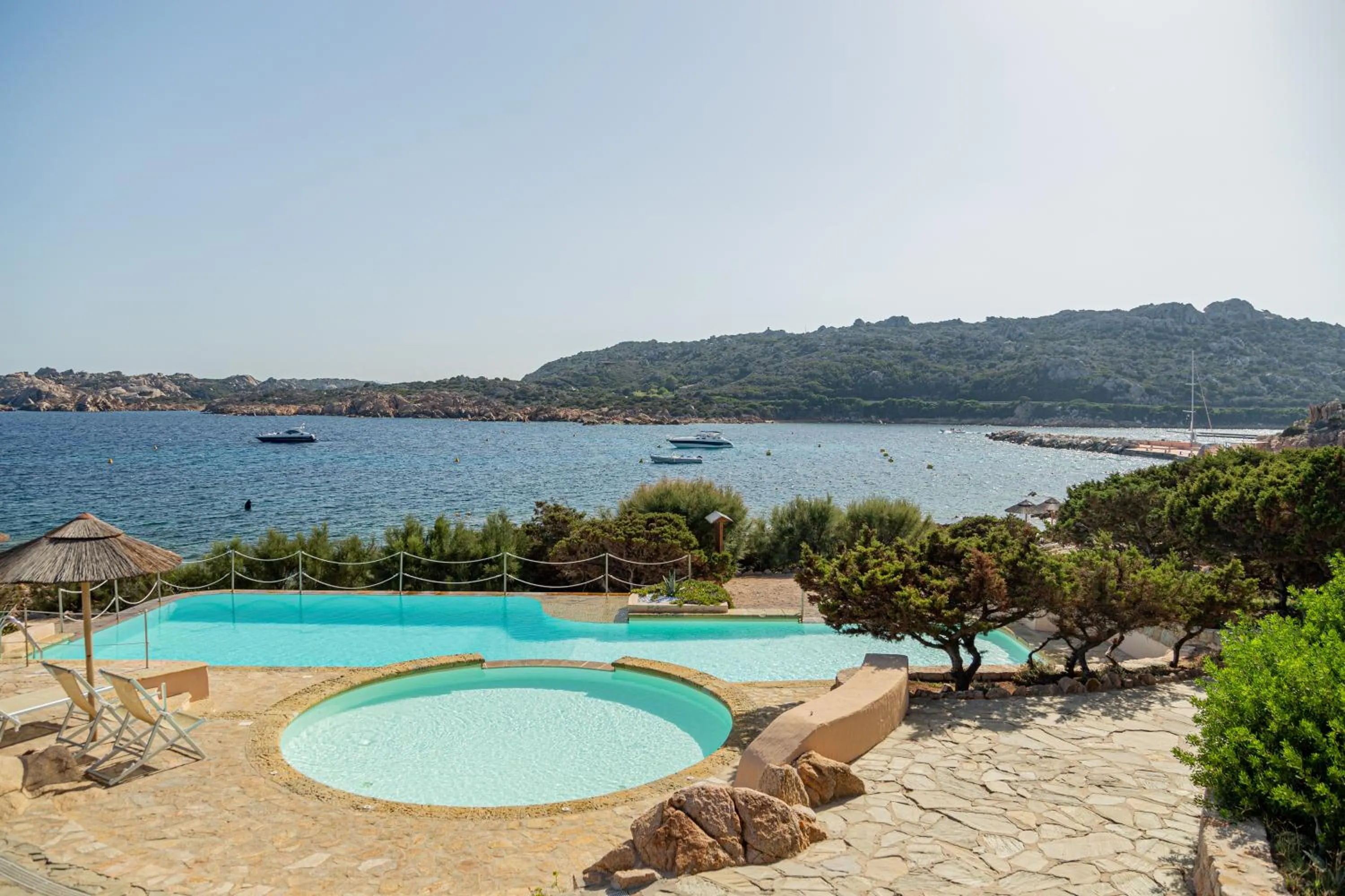 Pool view in Hotel Cala Lunga