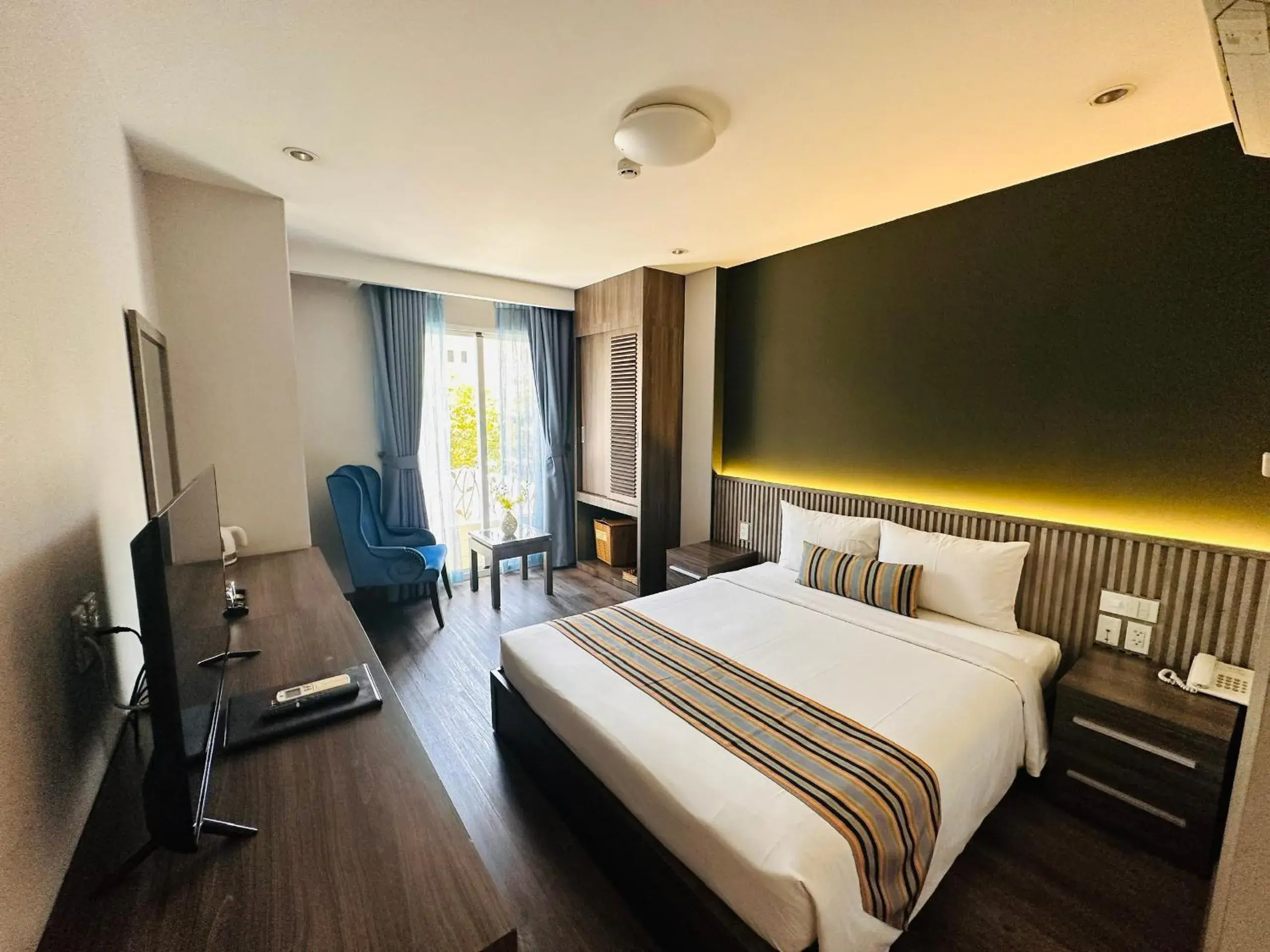 Bed in Iris Hotel Bed in Iris Hotel