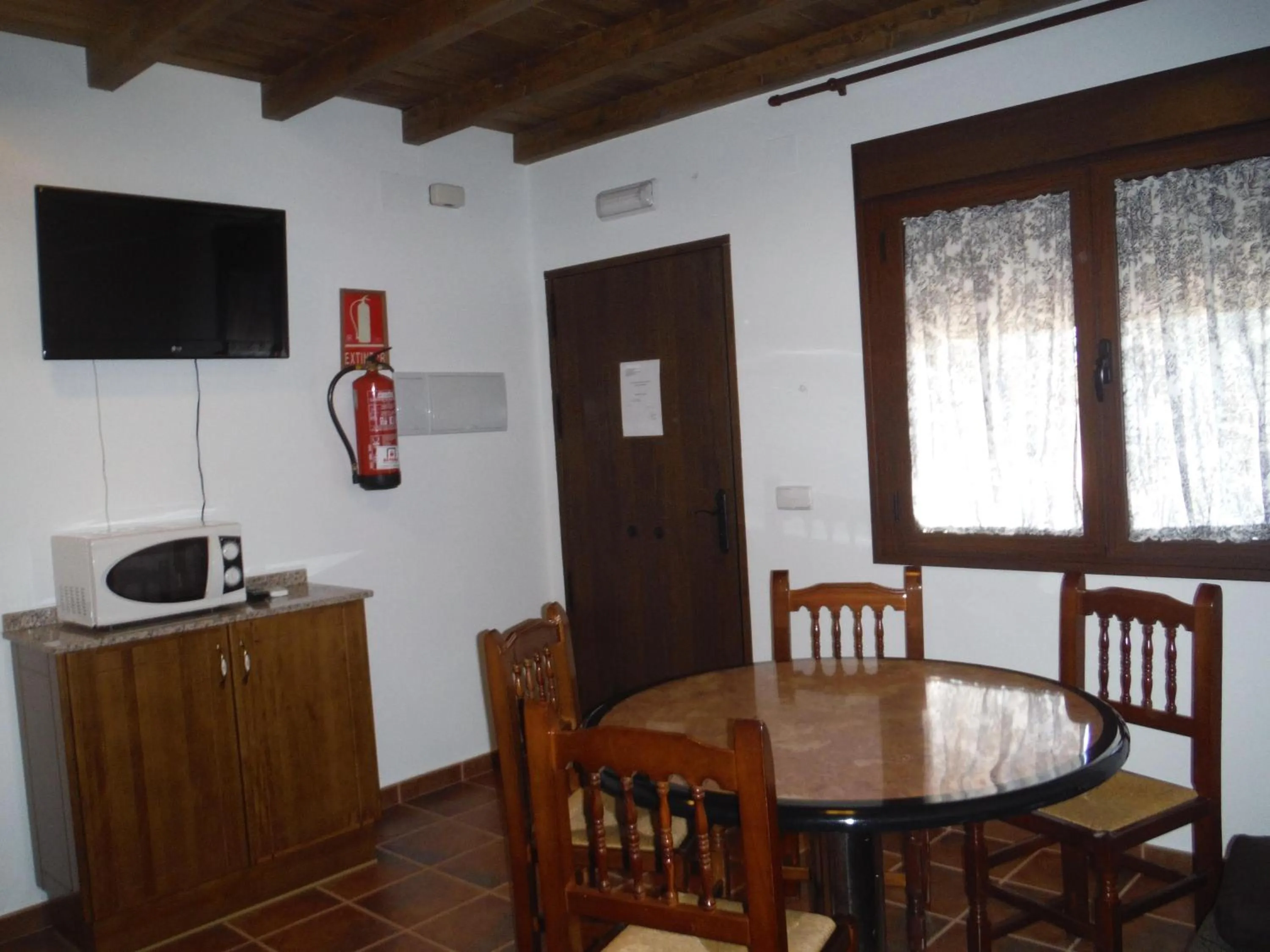 Dining area in El Rincón de los Riveros