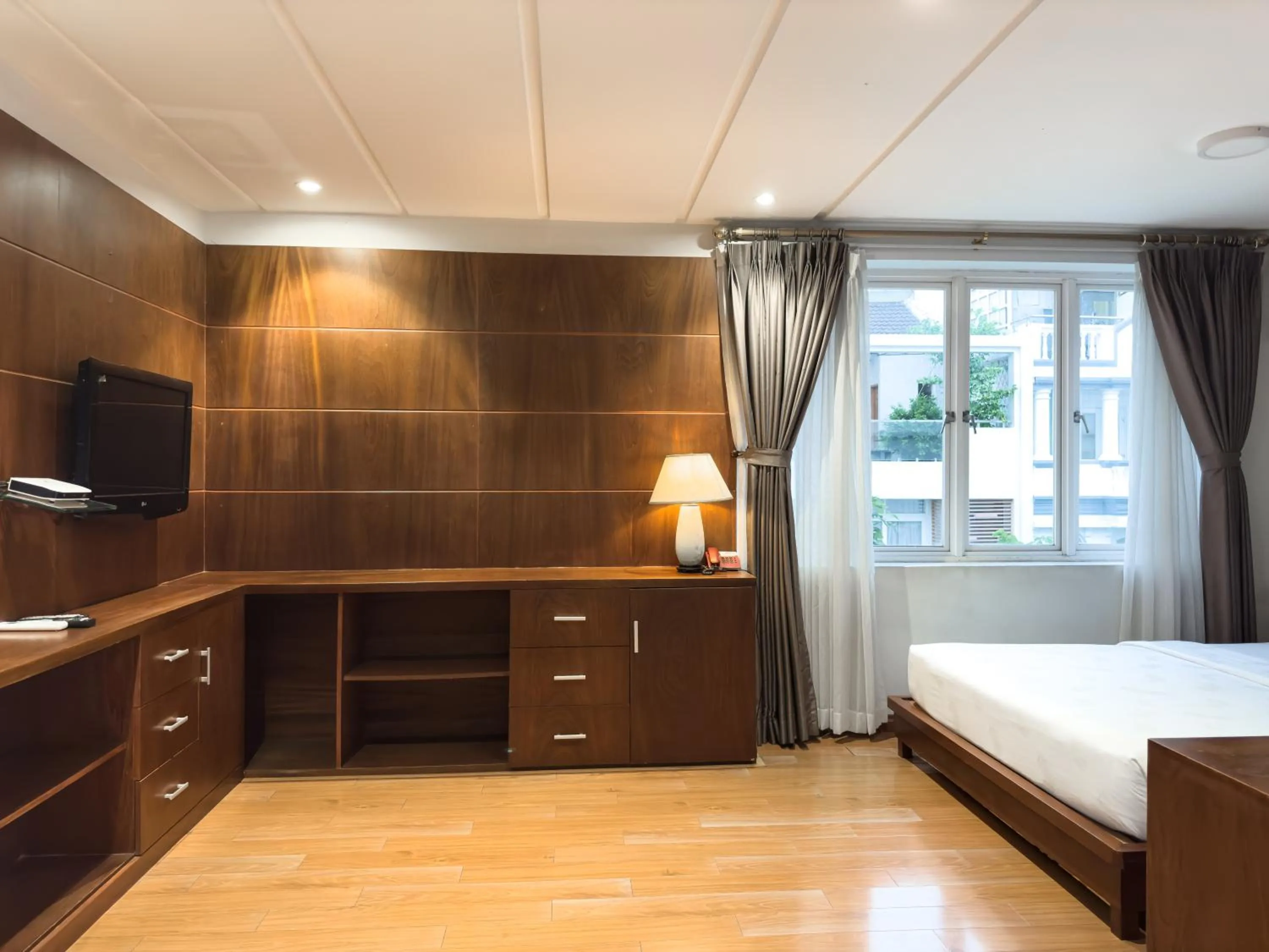 View (from property/room), Bed in Hoang Yen Hotel Near SECC - Phu My Hung