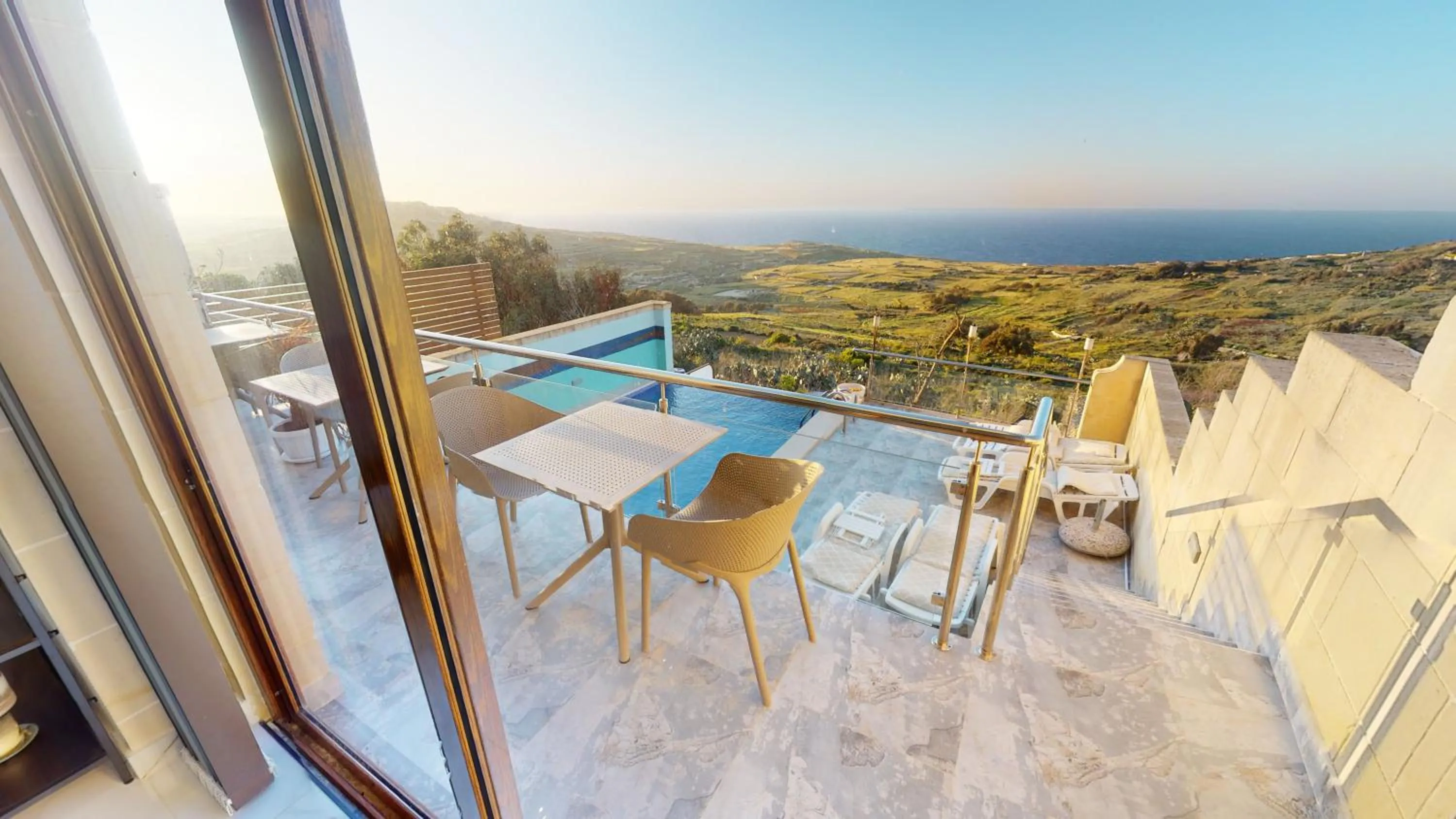 Patio, Balcony/Terrace in Dubhlina - Luxury Bed & Breakfast - Gozo