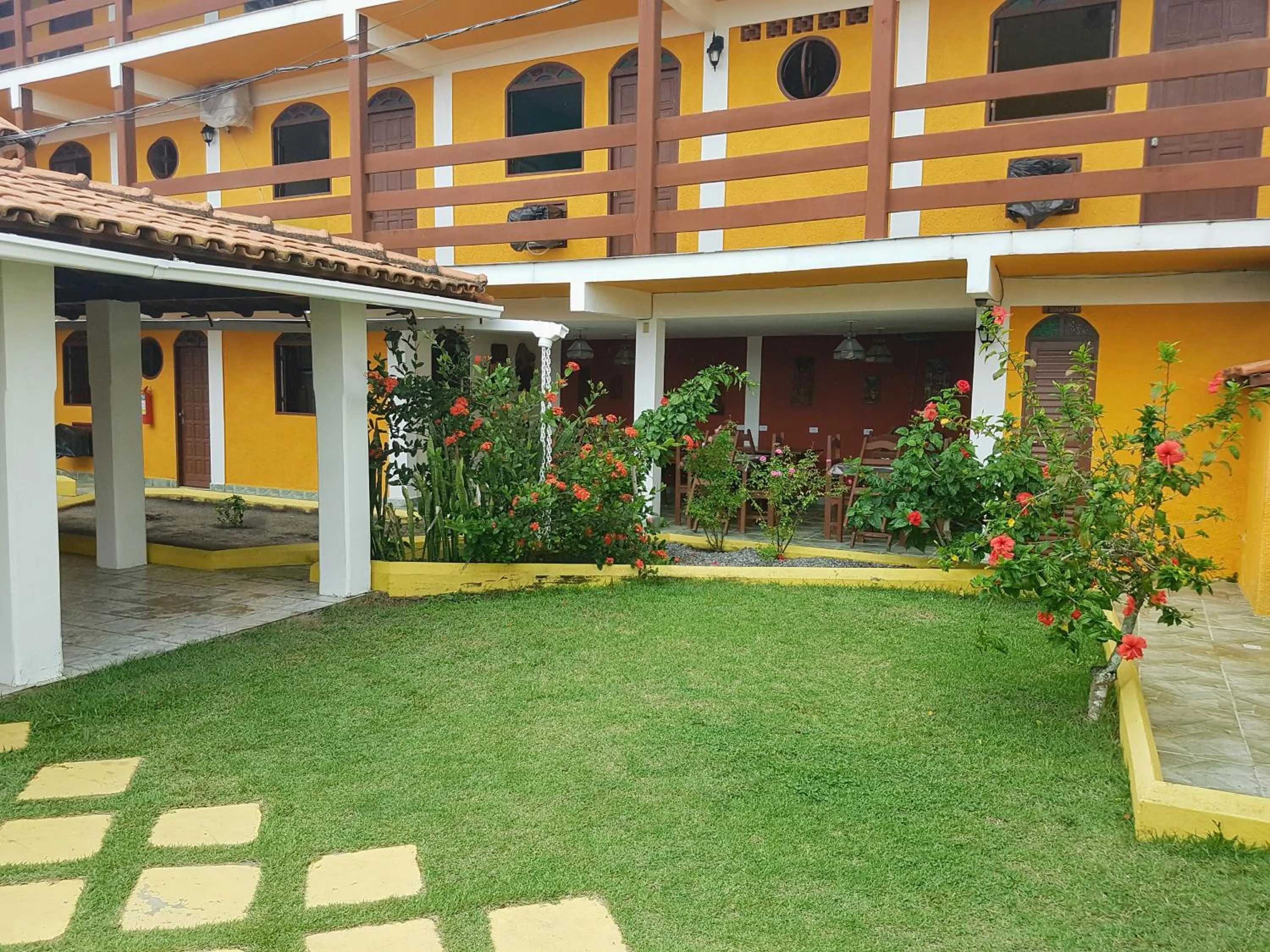 Garden view in Pousada Paradise