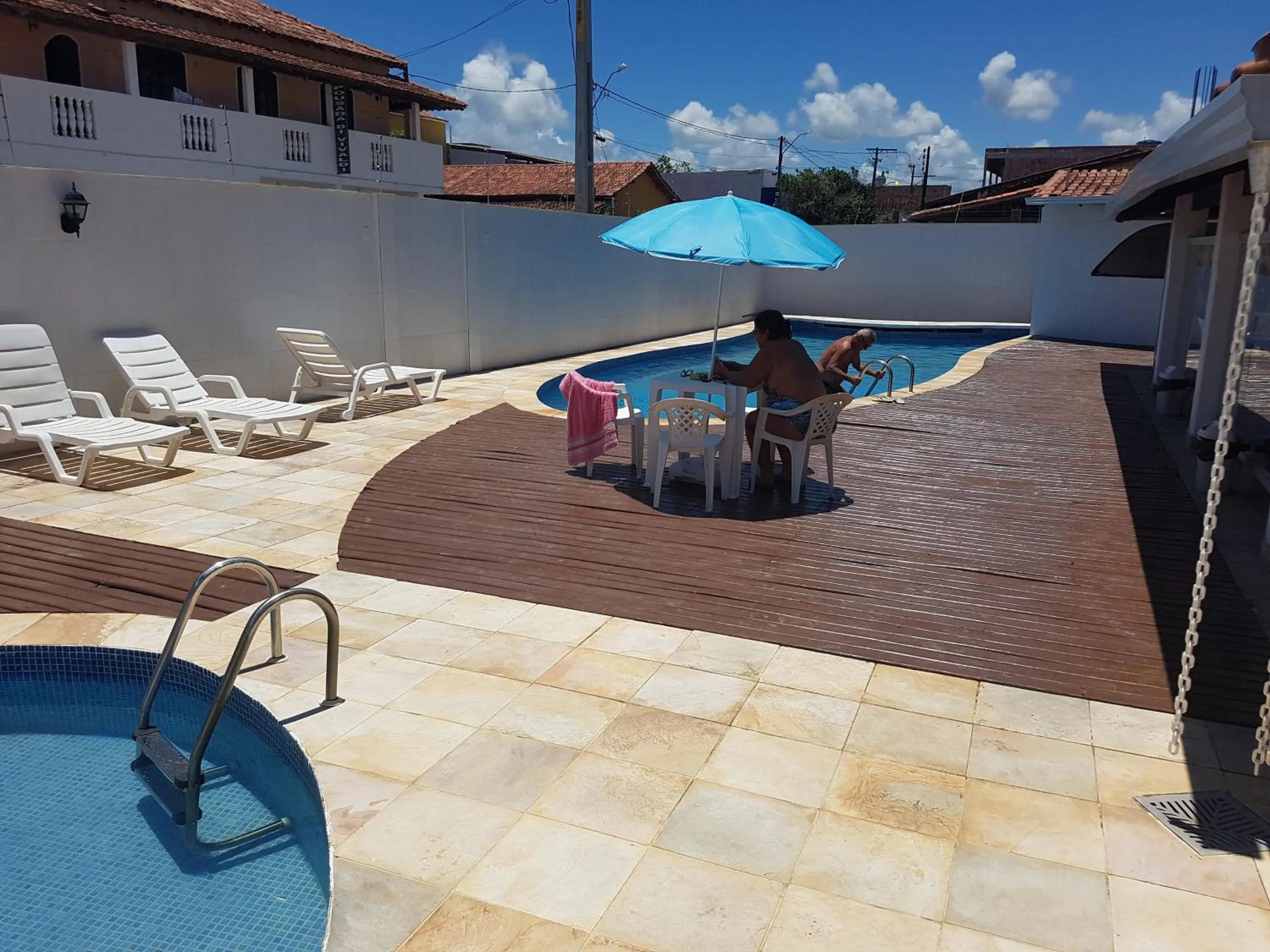 Pool view in Pousada Paradise