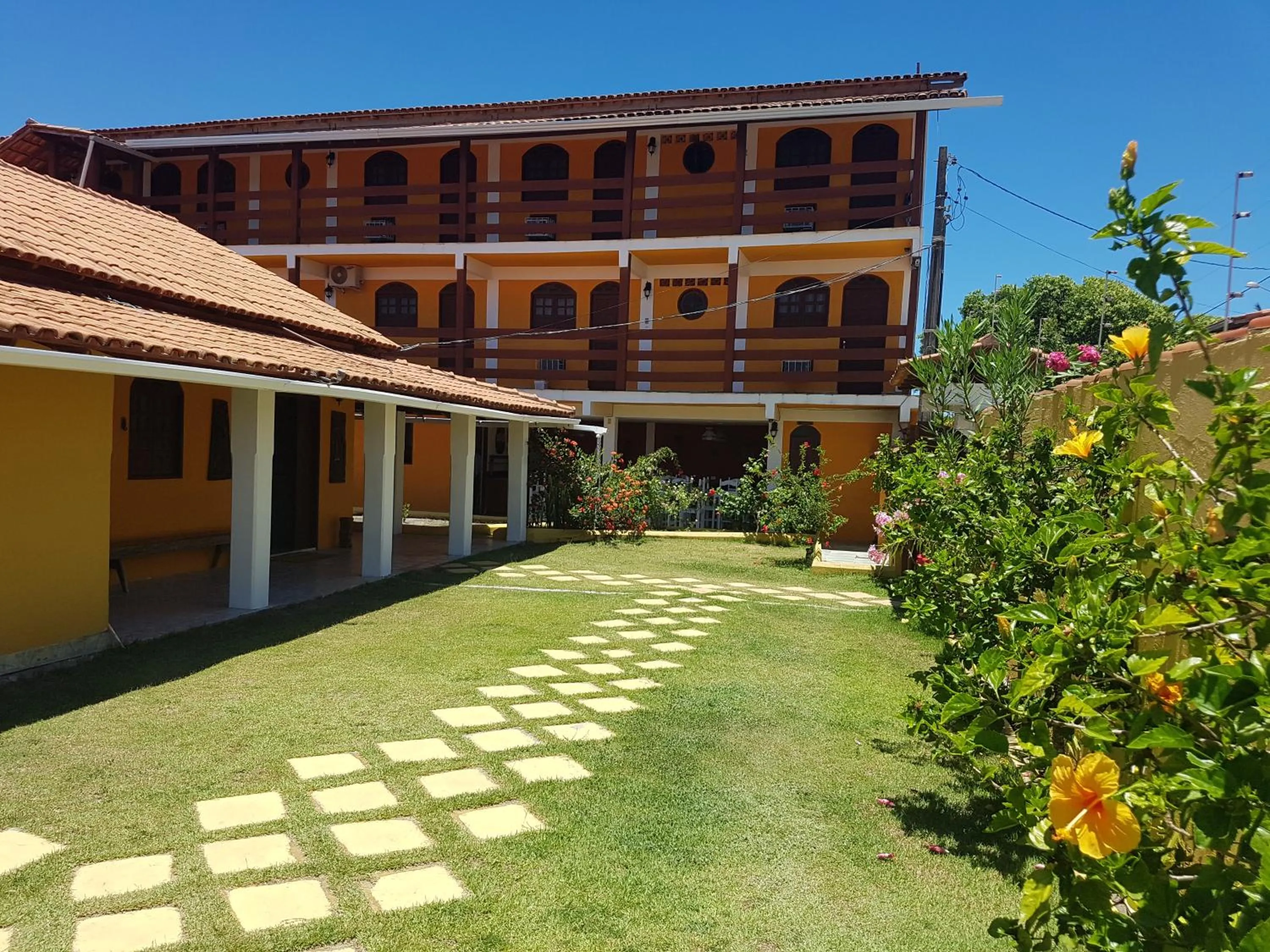 Garden view in Pousada Paradise
