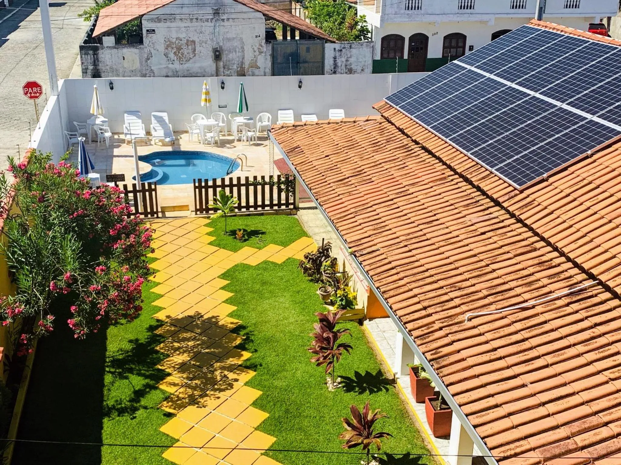 Bird's eye view in Pousada Paradise