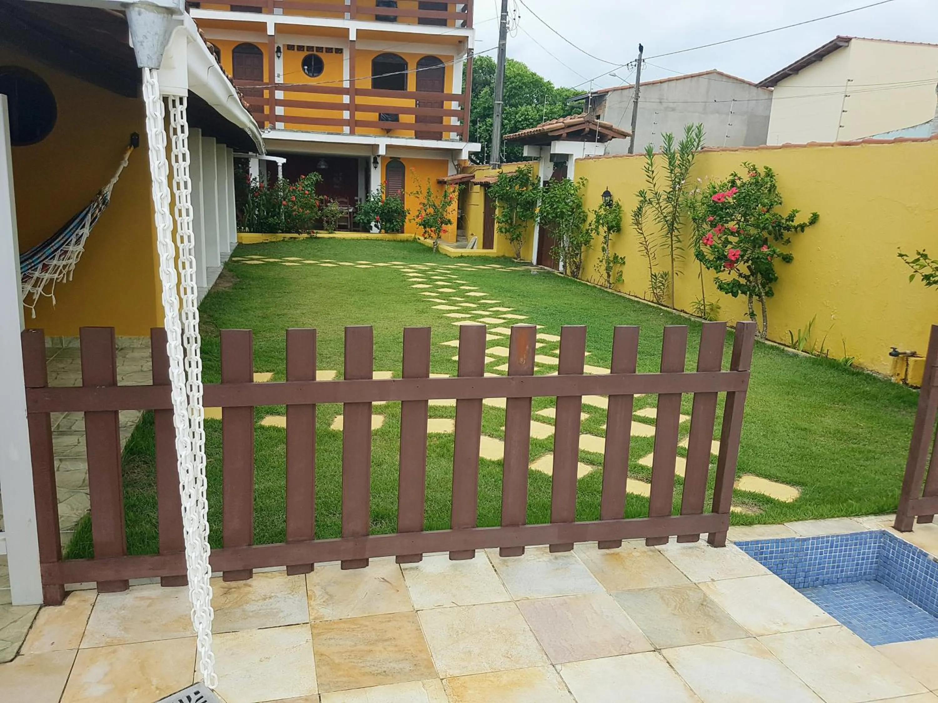 Garden view in Pousada Paradise