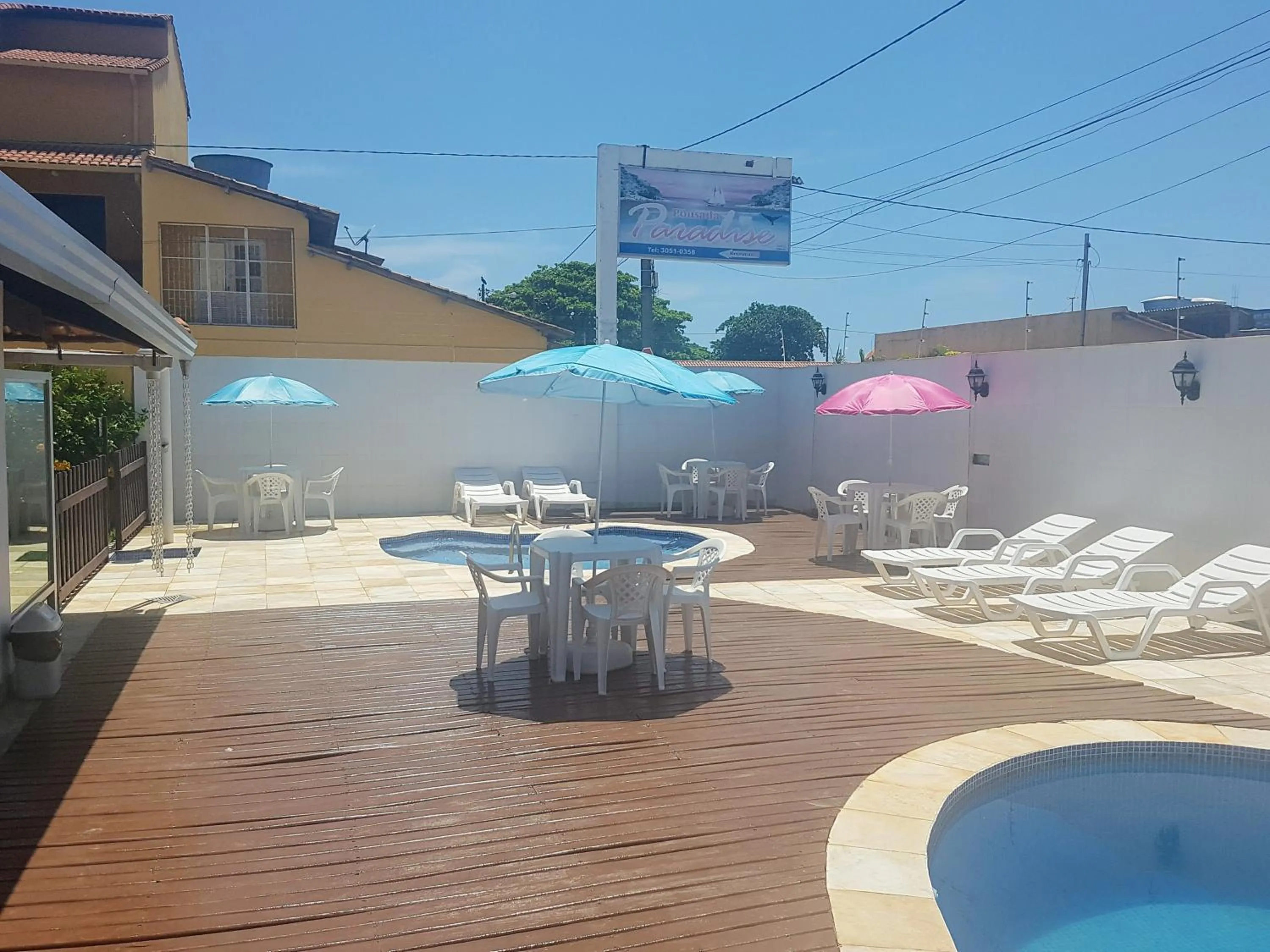 Pool view in Pousada Paradise