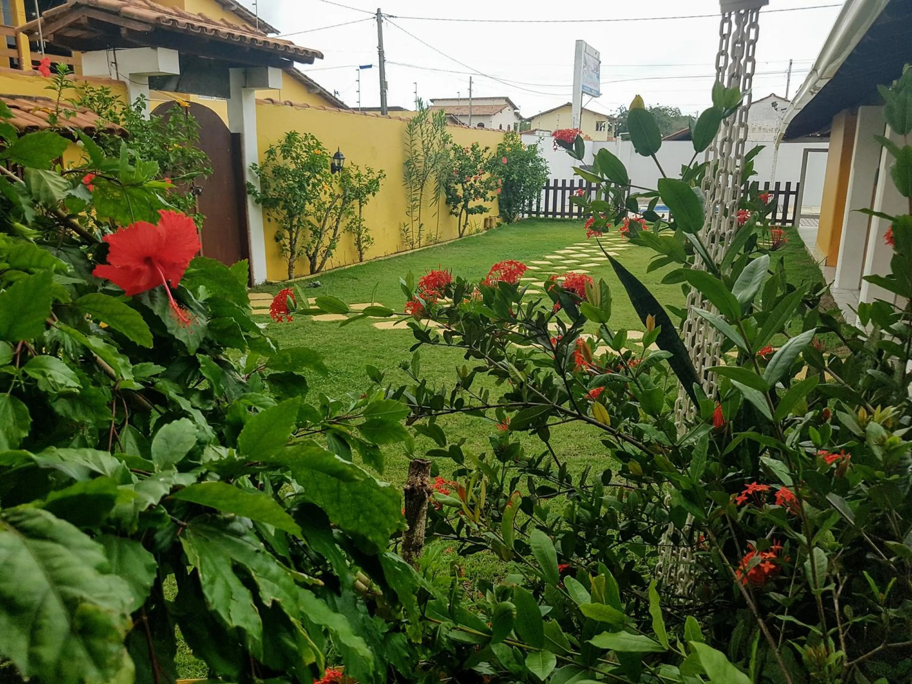 Garden view in Pousada Paradise