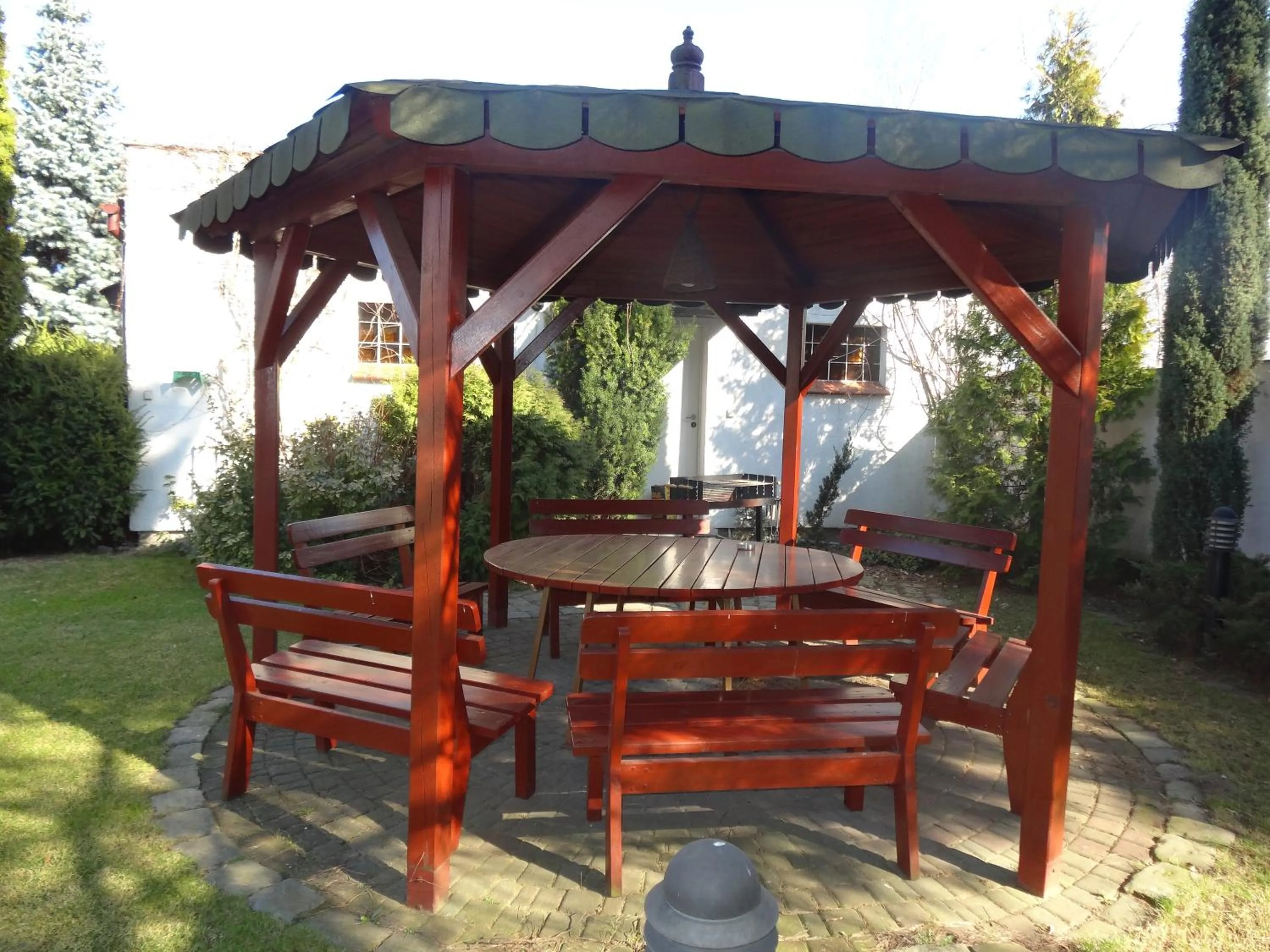 Patio in Motel Comet