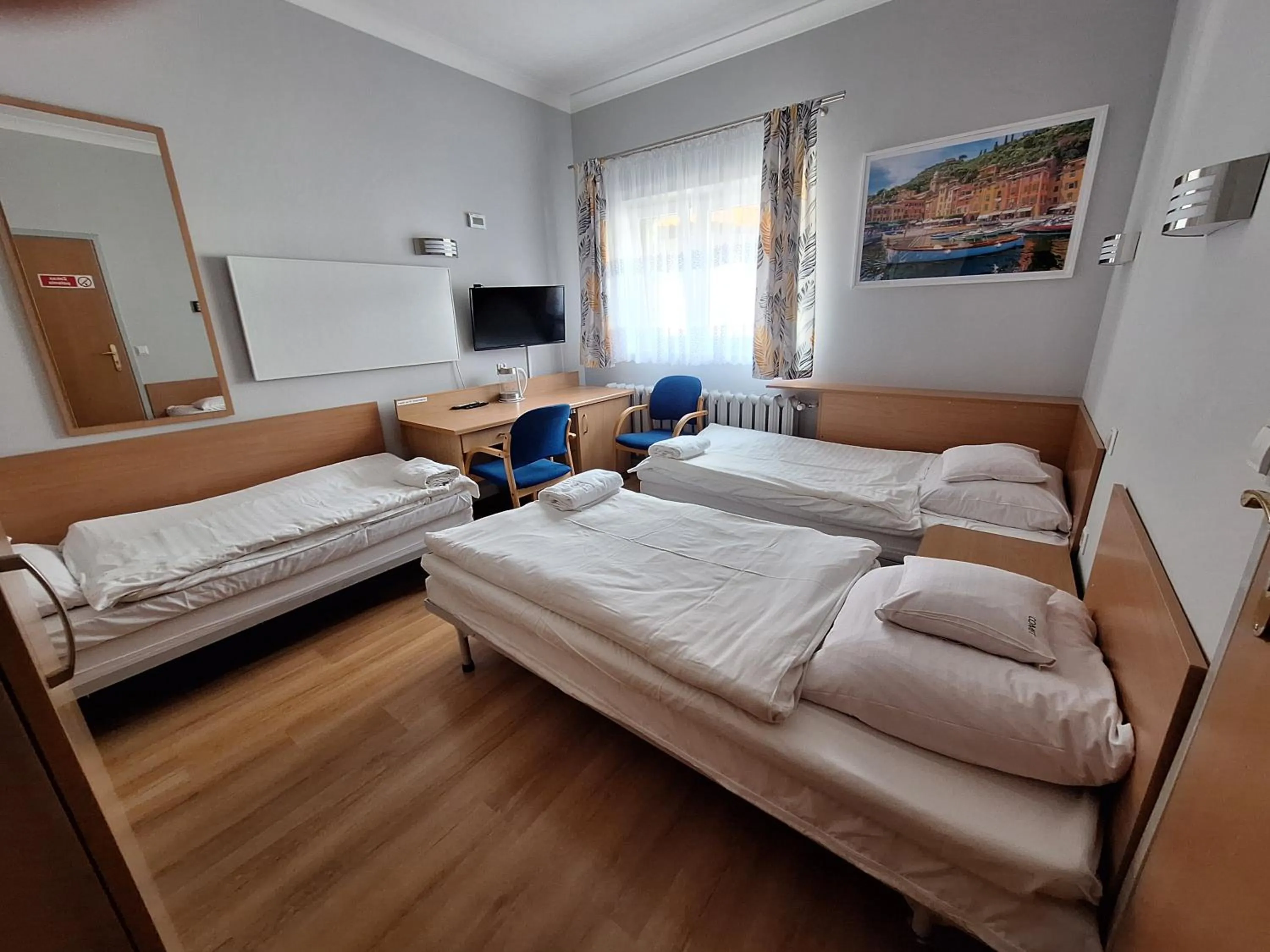 Bed in Motel Comet