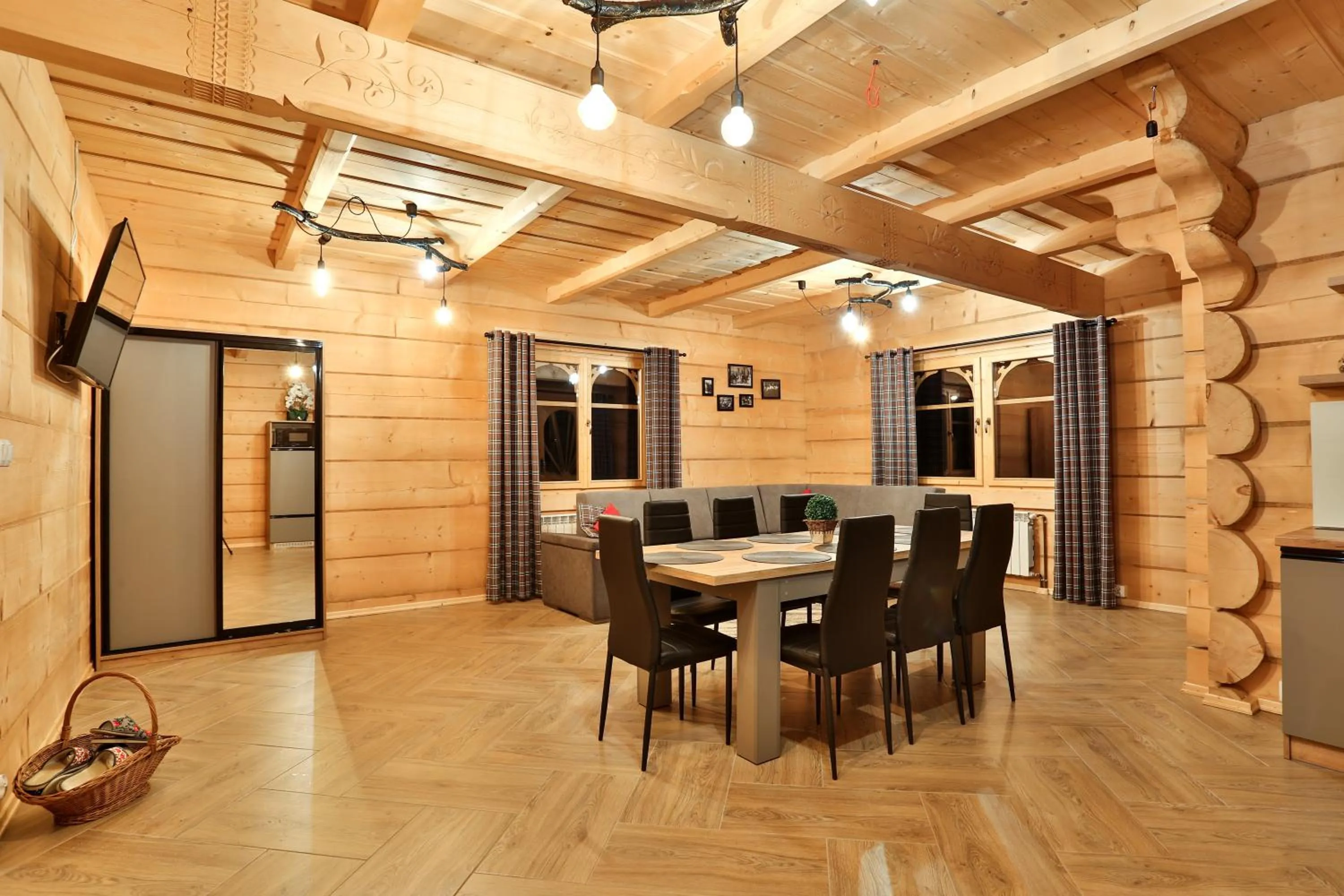 Communal kitchen in Willa Jarząbek - 5 min do term Szaflary I Gorący Potok