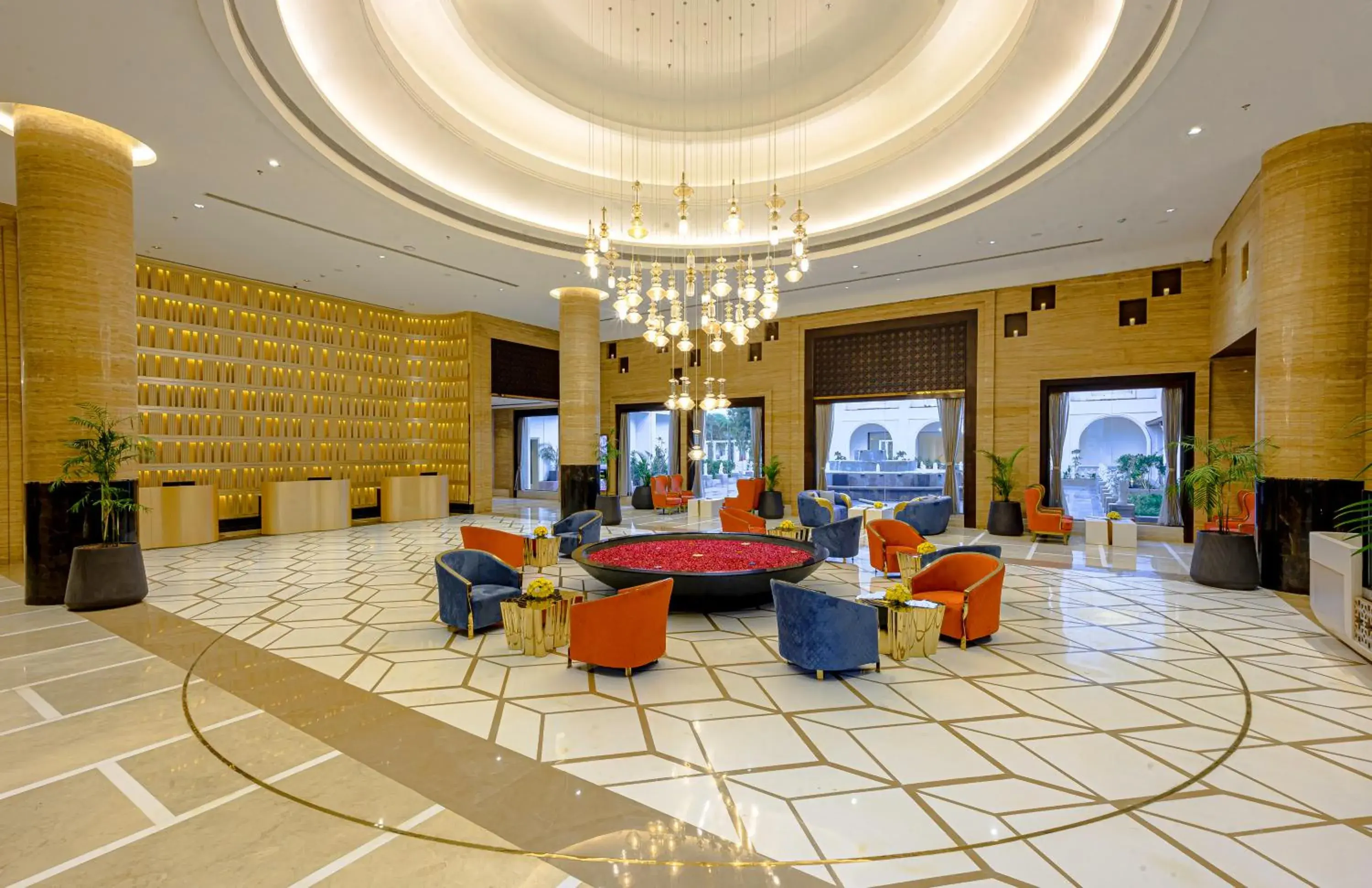 Lobby or reception in Taj Gandhinagar Resort and Spa Lobby or reception in Taj Gandhinagar Resort and Spa