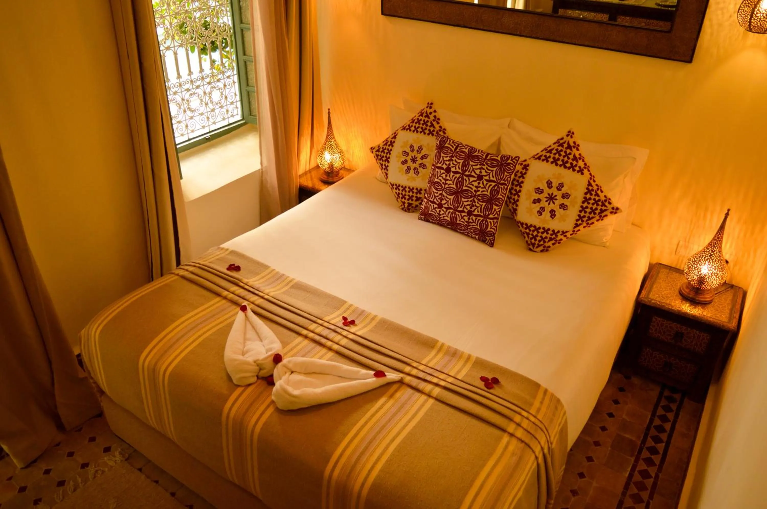 Bed in Riad Jalina