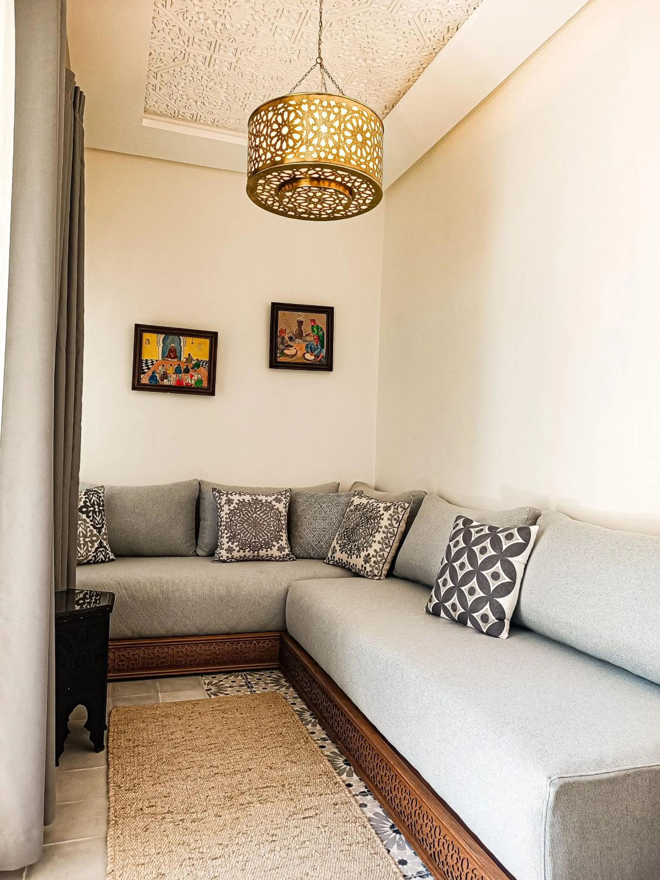 Seating area in Riad Jalina