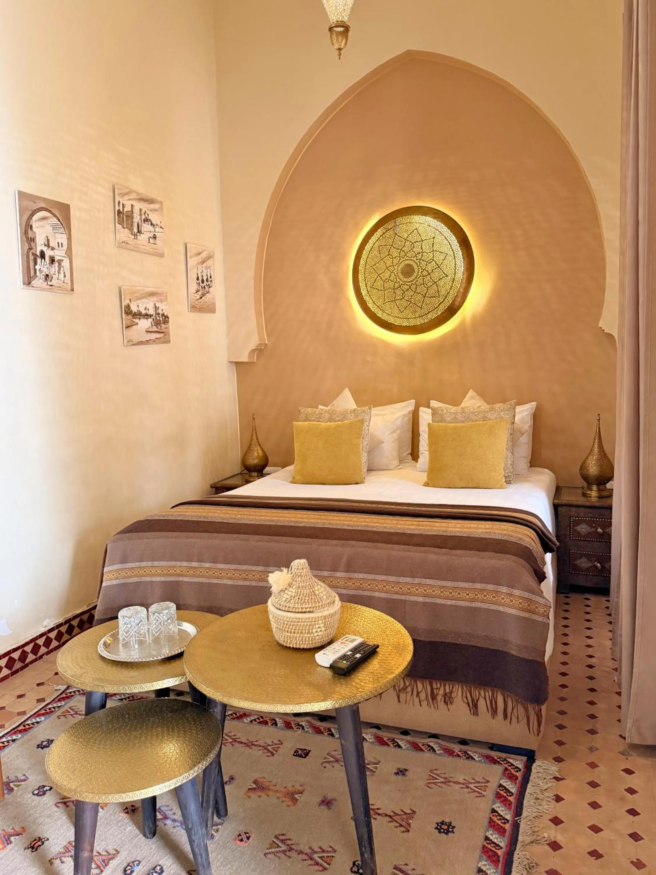 Bed in Riad Jalina