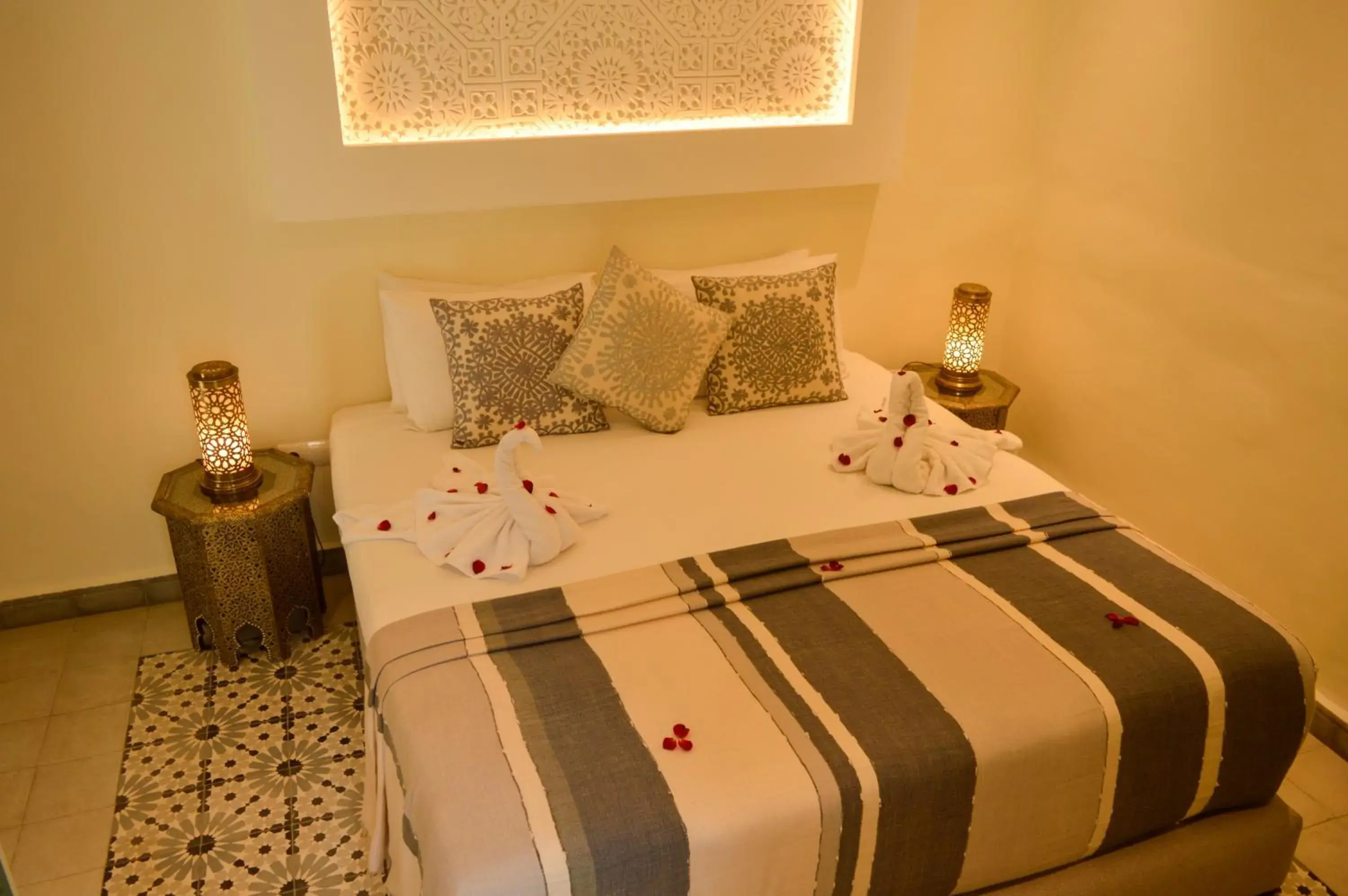 Bed in Riad Jalina Bed in Riad Jalina