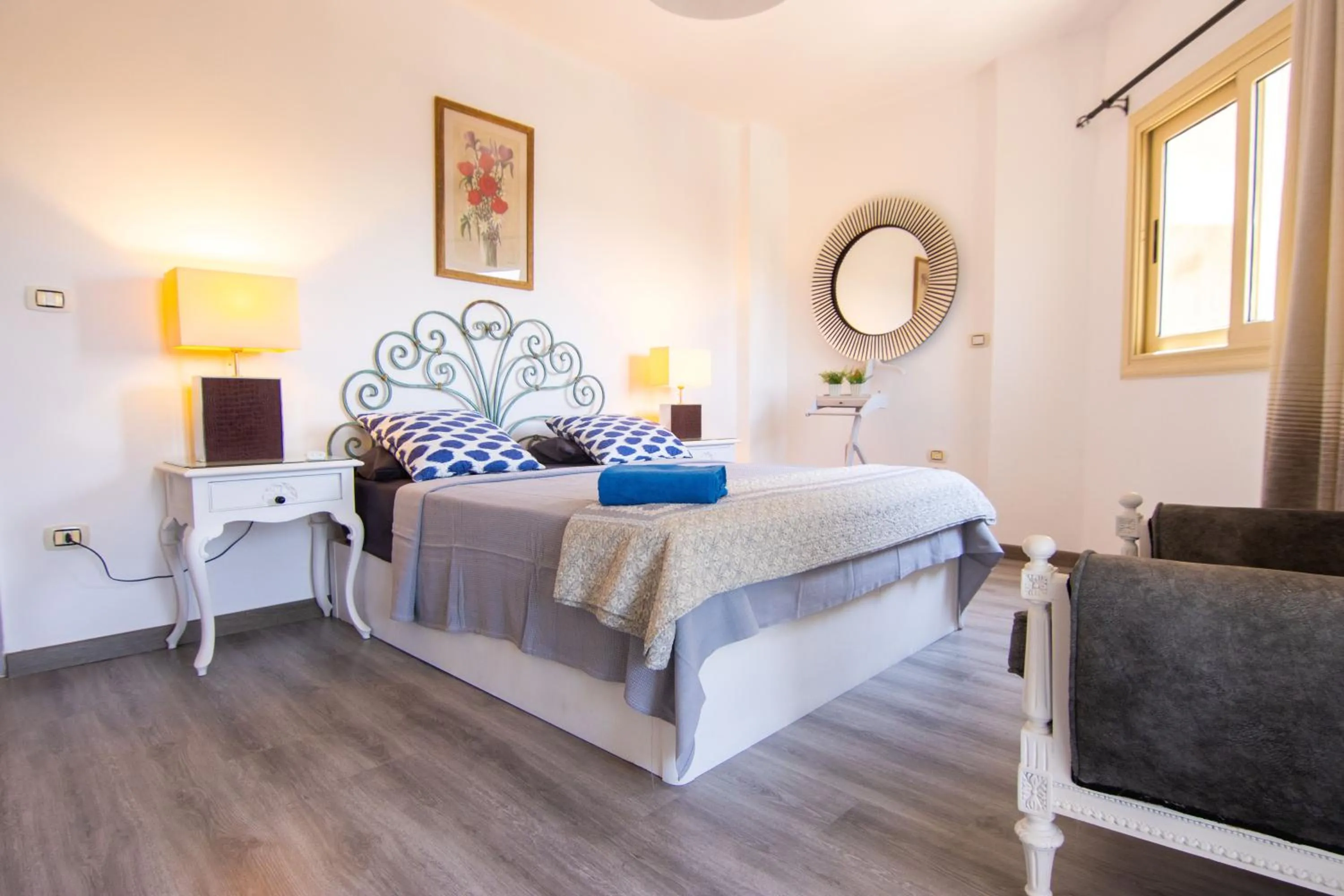 Bed in Lovely 3BR Apartment in Heart of Mohandseen