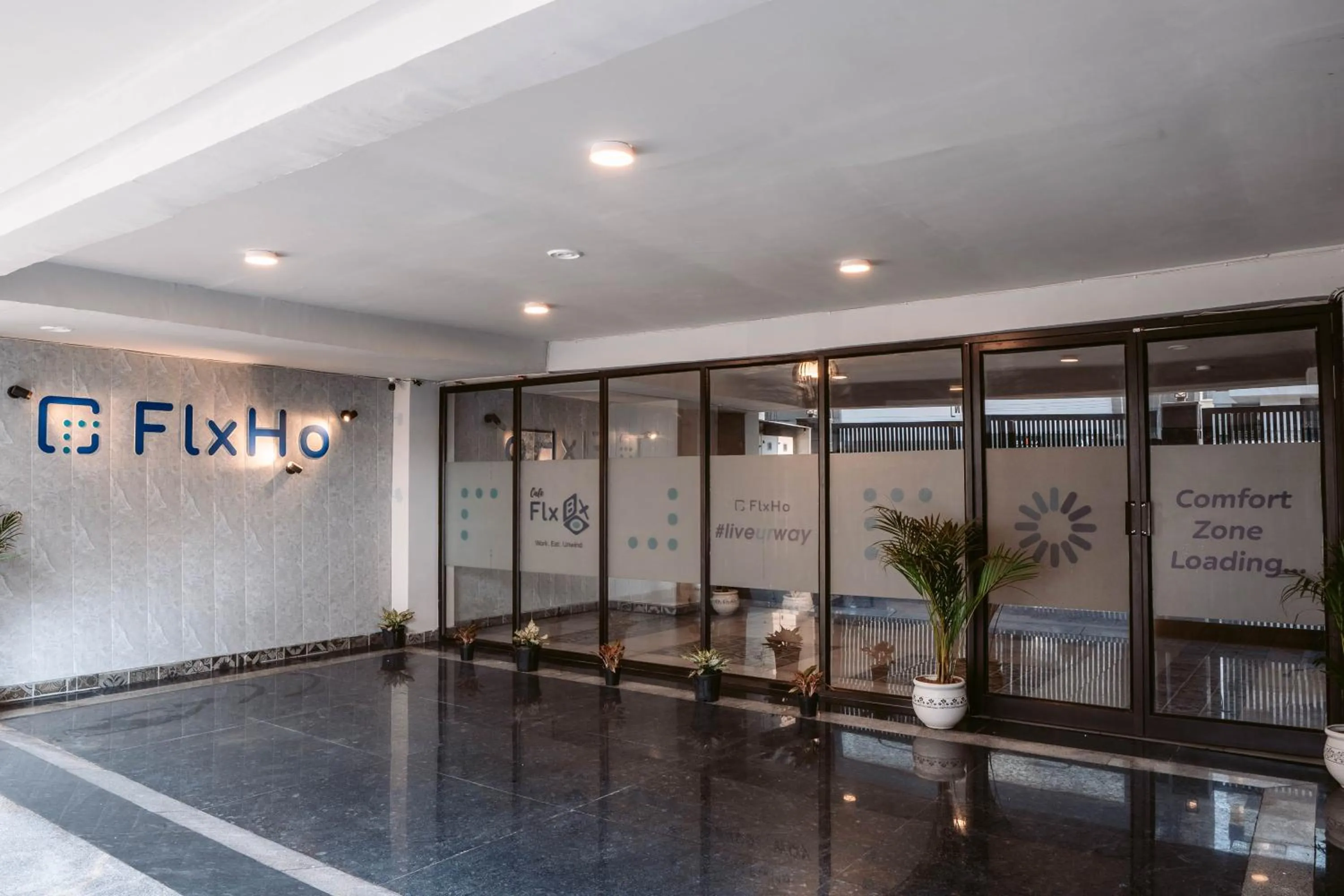 Facade/entrance in FlxHo Duo - Serviced Apartment & Rooms - Golf Course Road