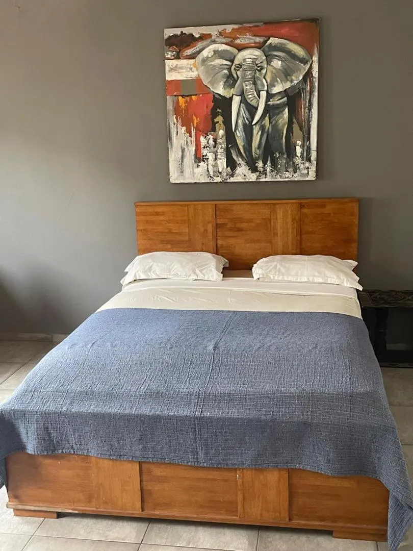 Bed in Omanye Lodge