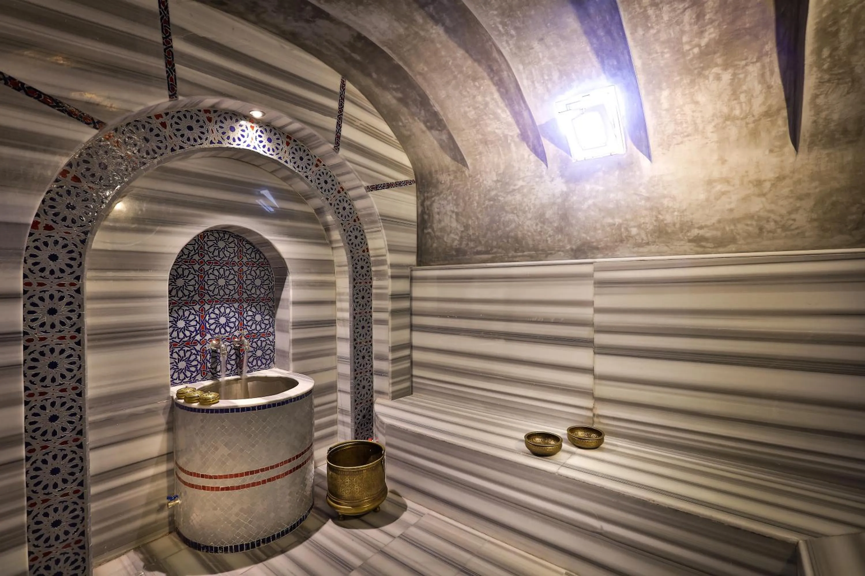 Steam room in Palais Amador