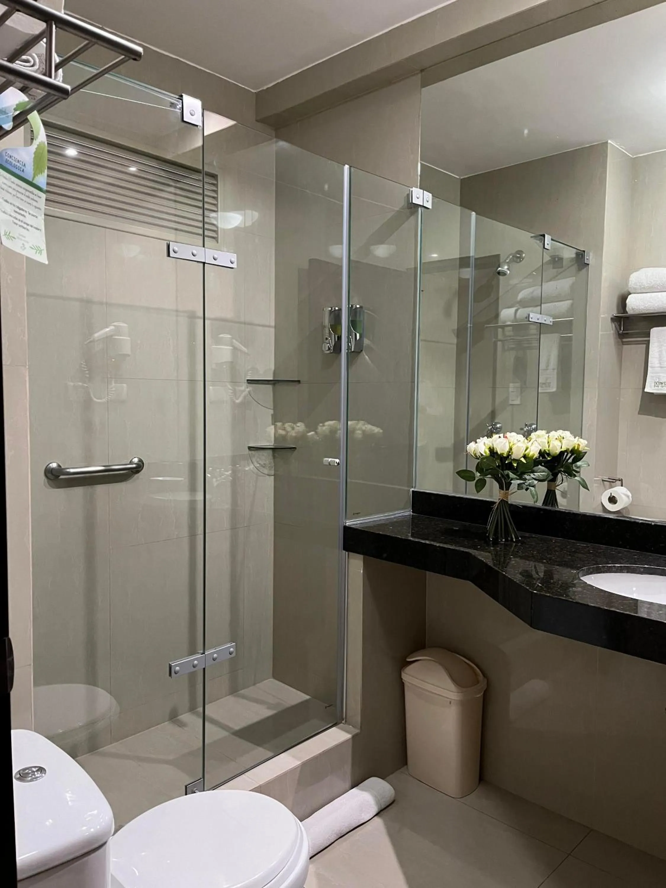 Shower in Hotel El Tambo 2