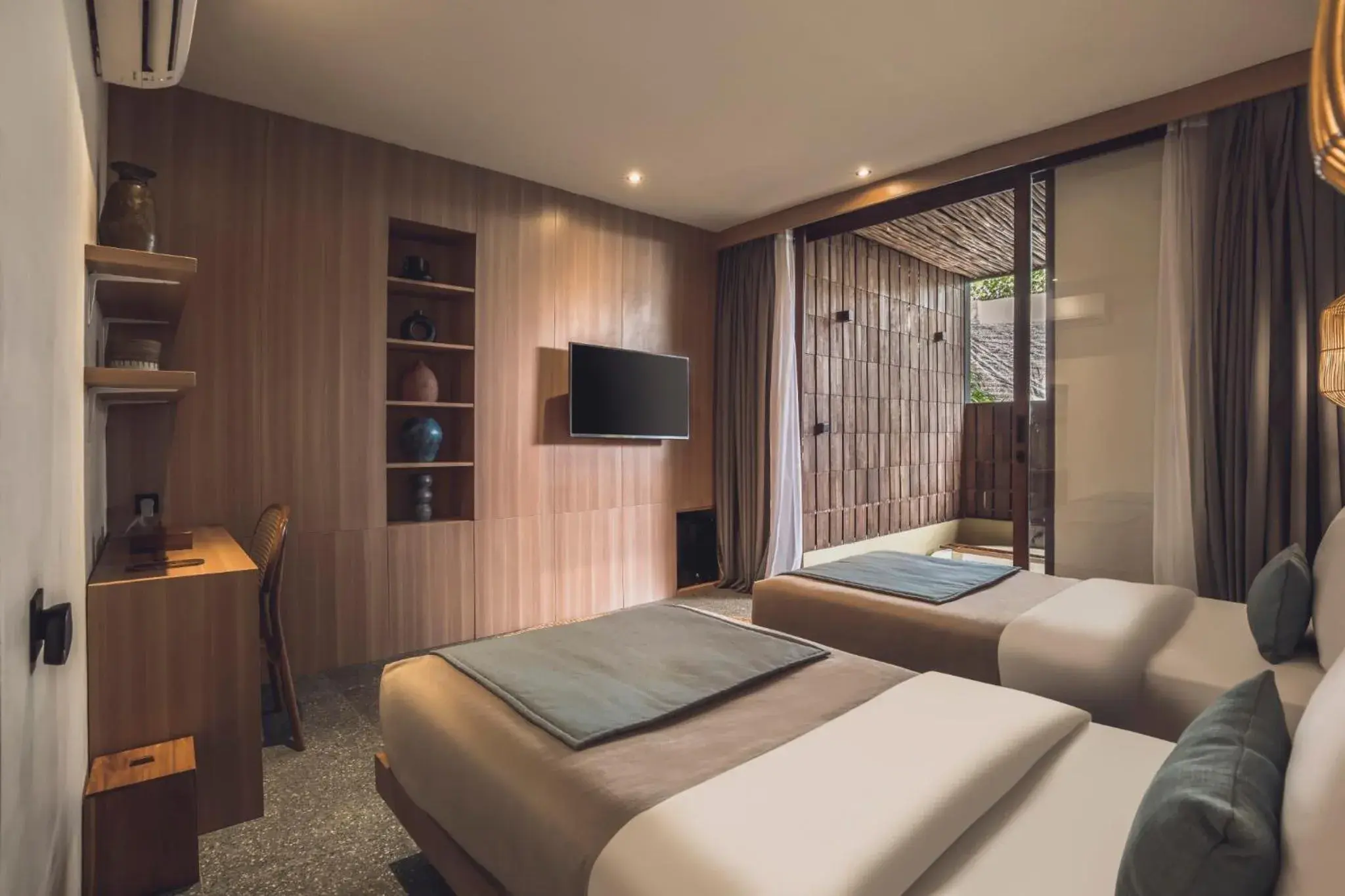 Bedroom, Bed in Canggu Cabana Beach Resort by Ini Vie Hospitality Bedroom, Bed in Canggu Cabana Beach Resort by Ini Vie Hospitality
