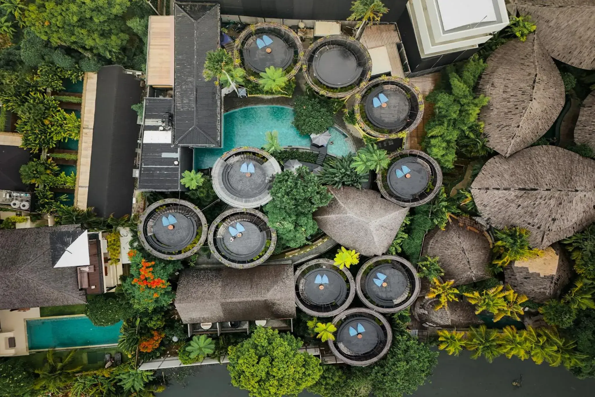 Bird's eye view in Canggu Cabana Resort & Spa by Ini Vie Hospitality Bird's eye view in Canggu Cabana Resort & Spa by Ini Vie Hospitality