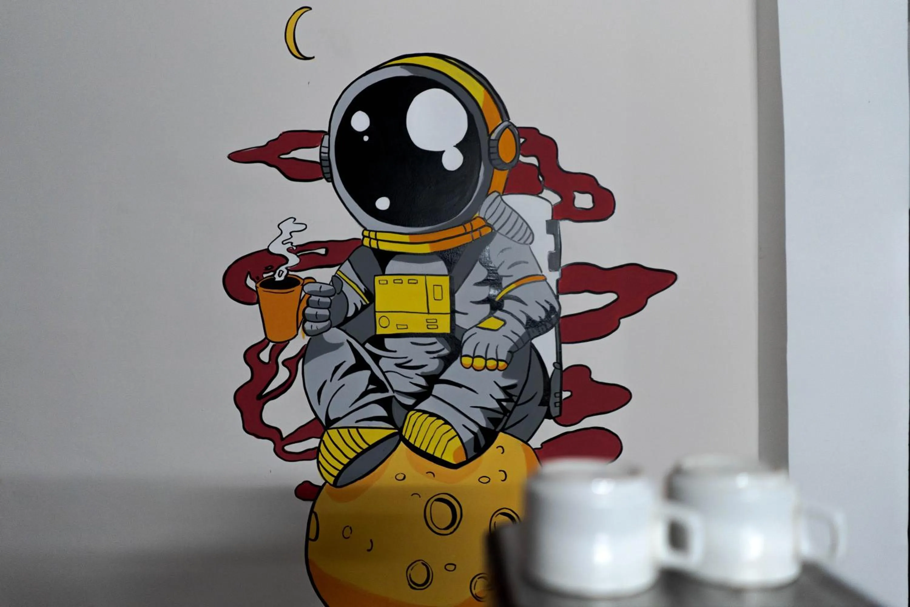 Decorative detail in Spontrail Hostel