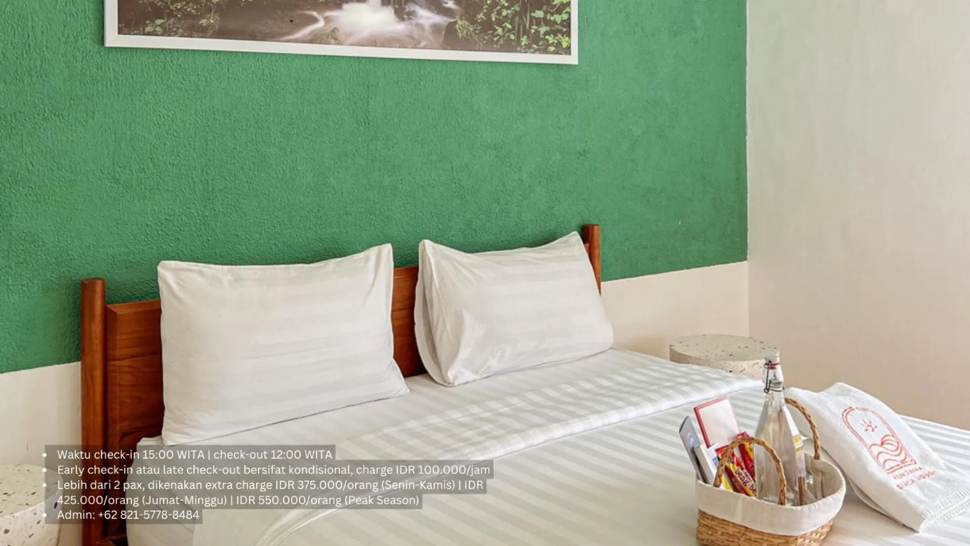 Bed in Renjana Beach House