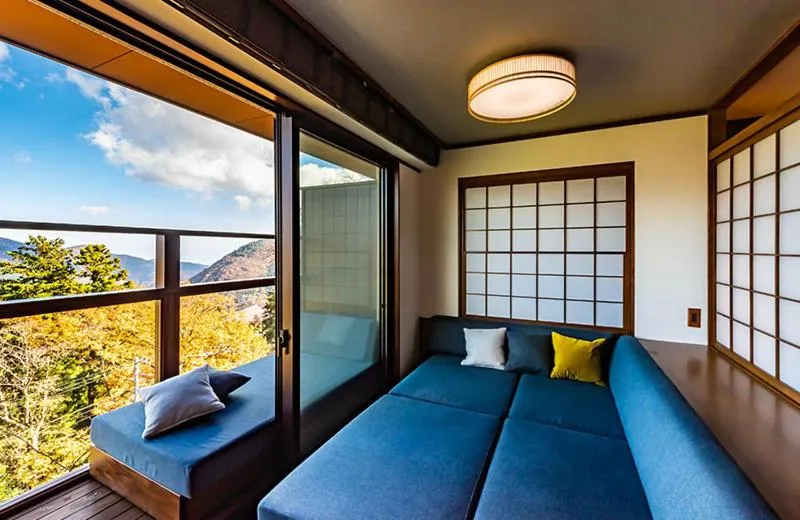 Bed in Hakone Kyuan