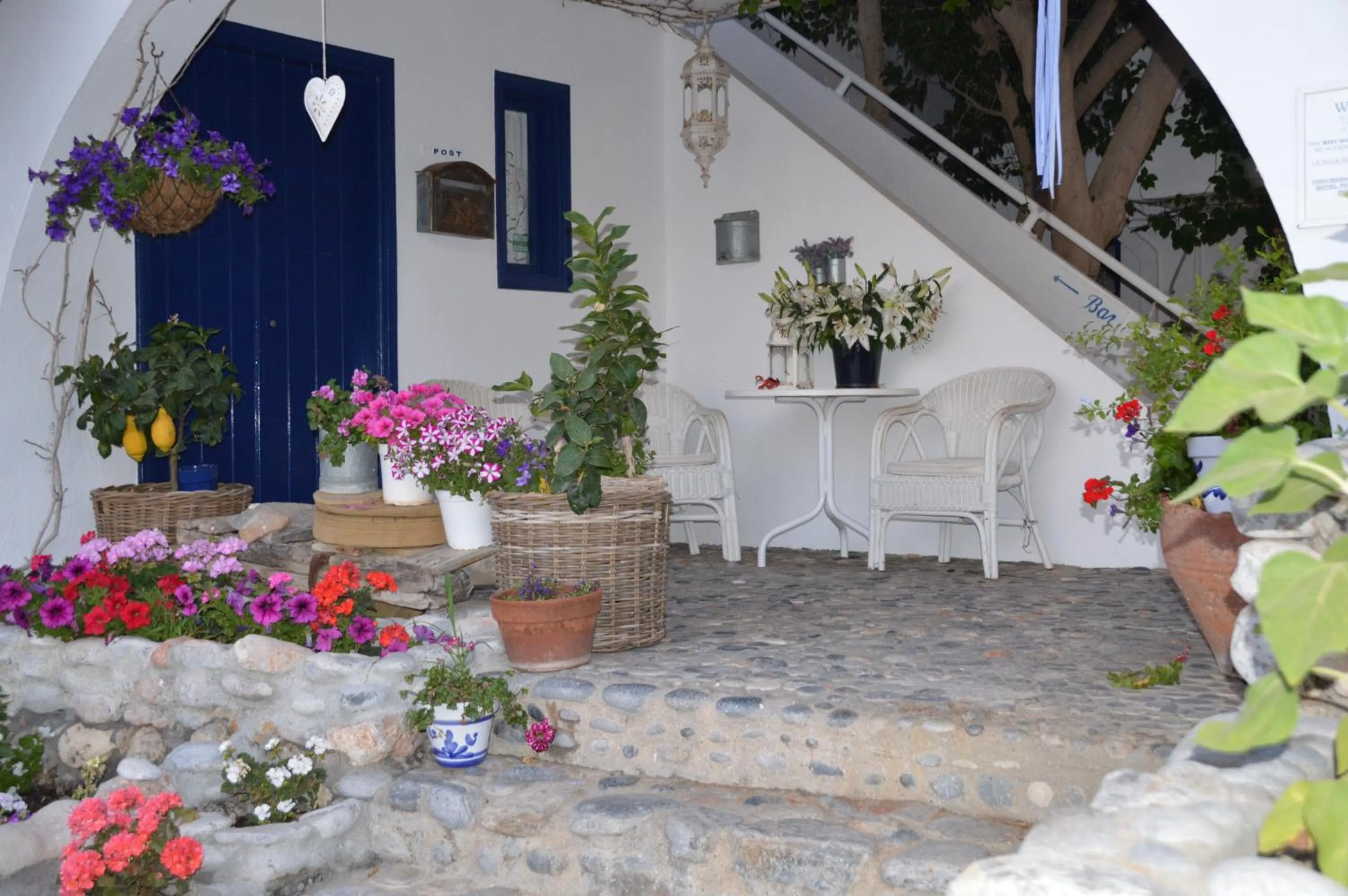 Balcony/Terrace in Hotel Porto Loutro on the Beach