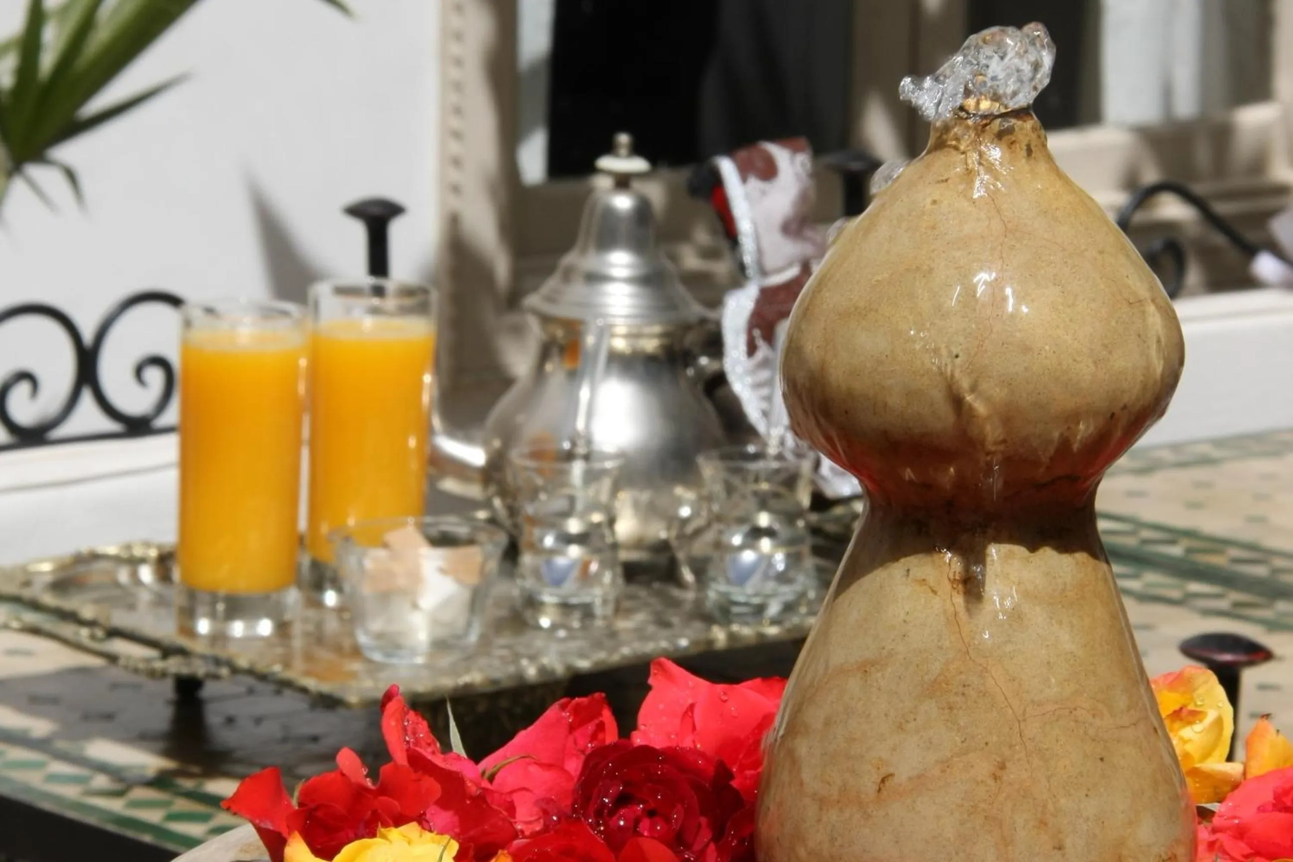 Food and drinks in Riad Clémentine