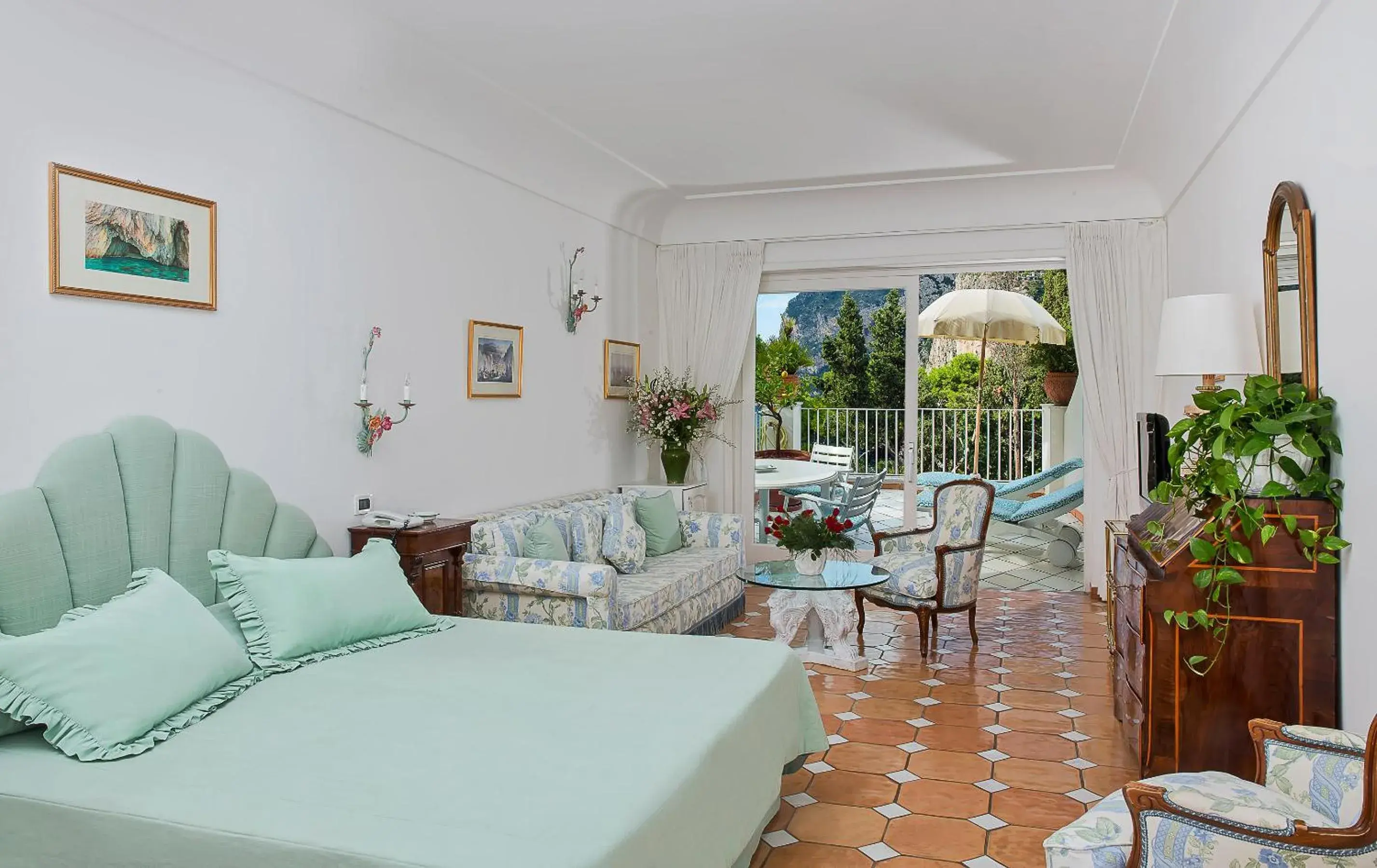 Bed in Hotel Villa Brunella Bed in Hotel Villa Brunella