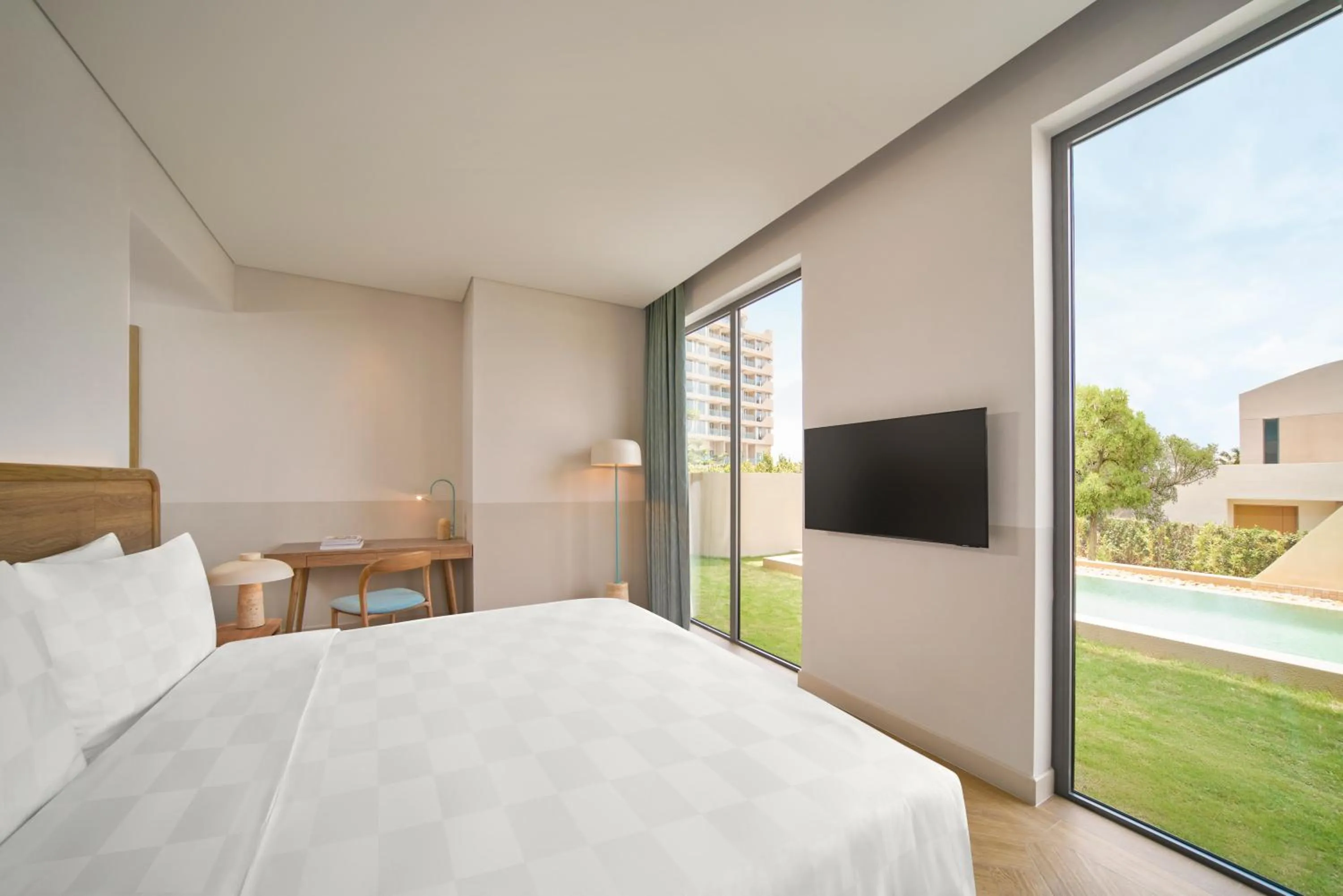 View (from property/room), Bed in IXORA Ho Tram By Fusion