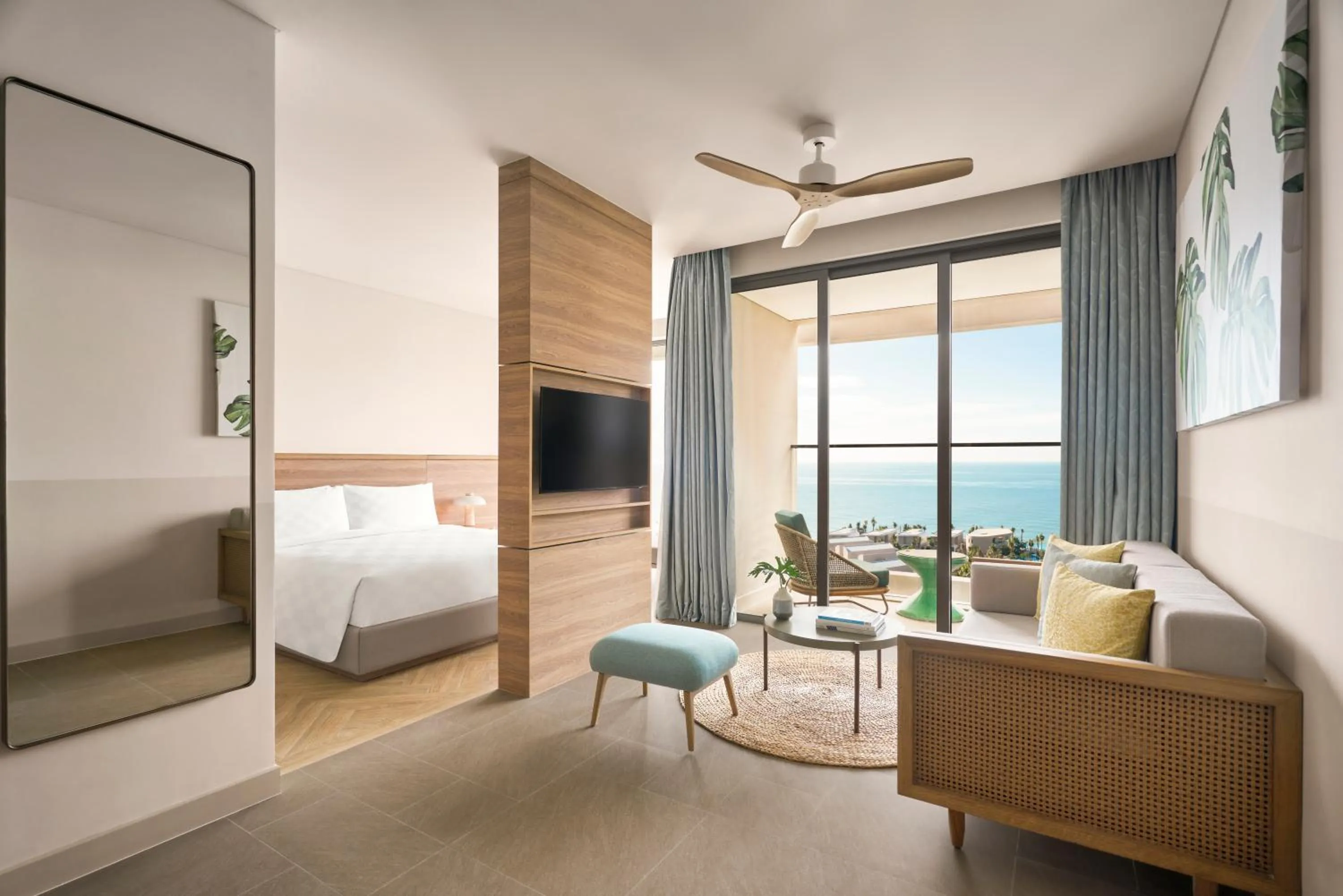 Living room, Bed in IXORA Ho Tram By Fusion