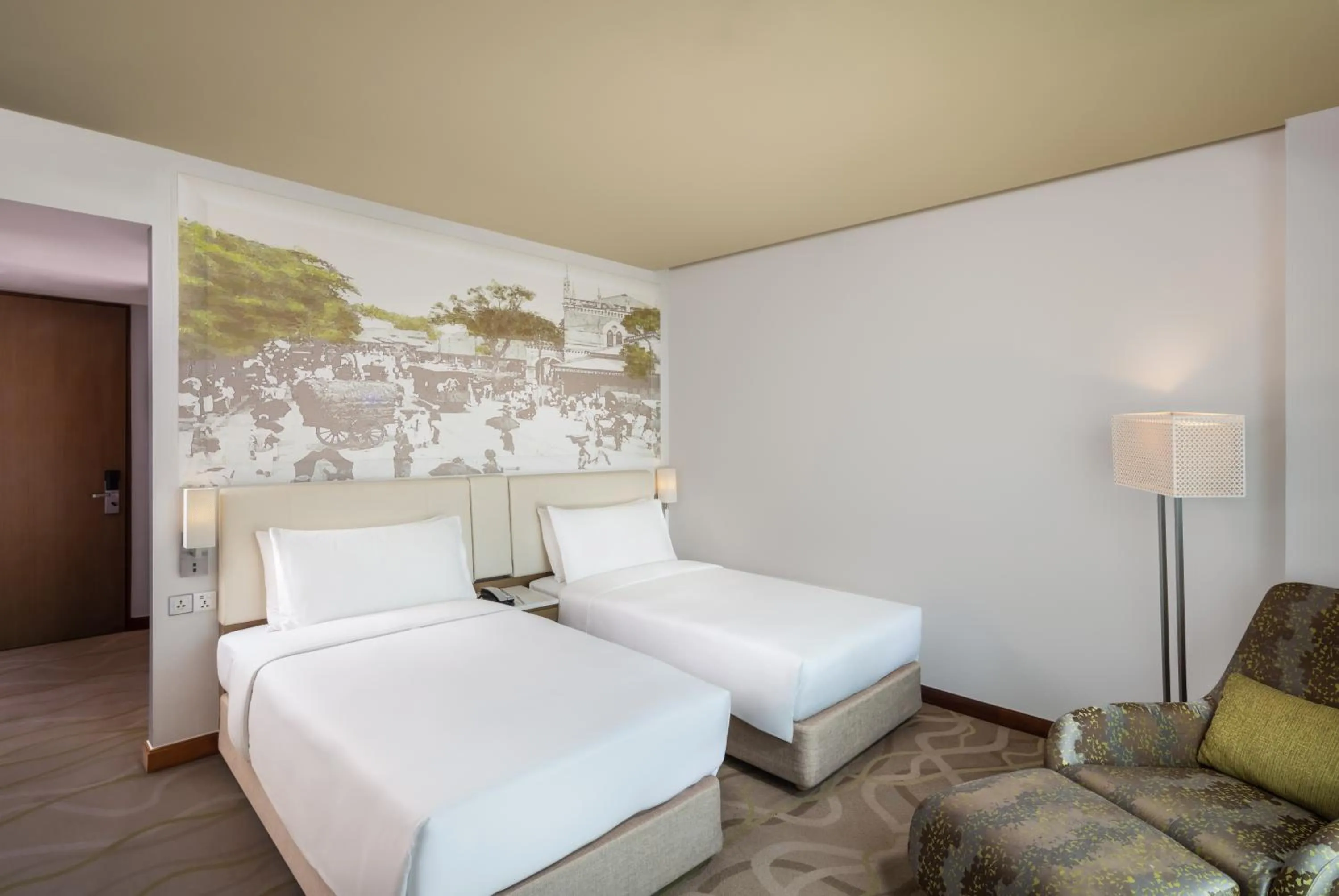 Bed in Radisson Hotel Colombo